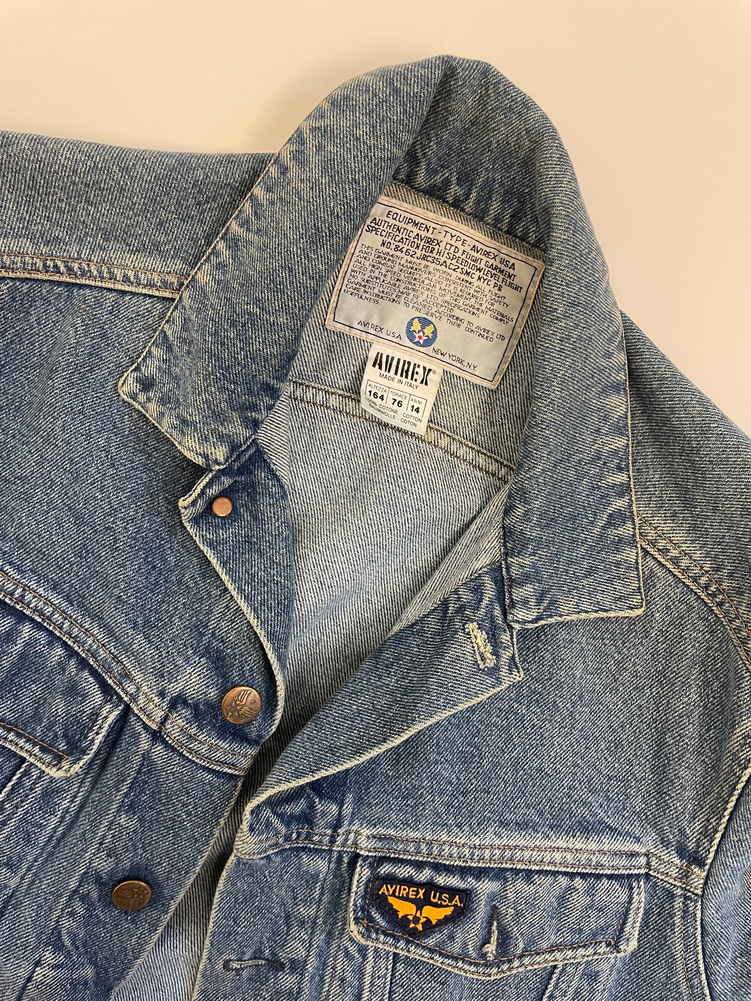 Avirex U.S.A. denim trucker jacket
