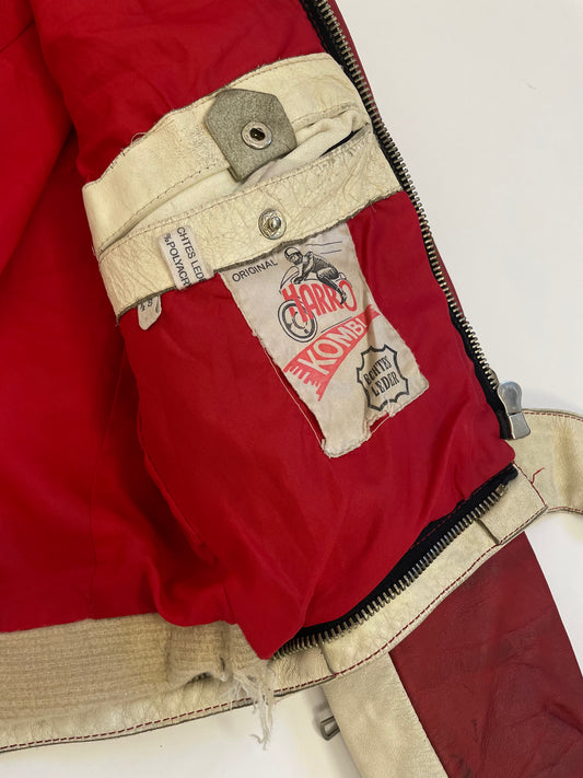 HARRO Leather biker jacket anni '70