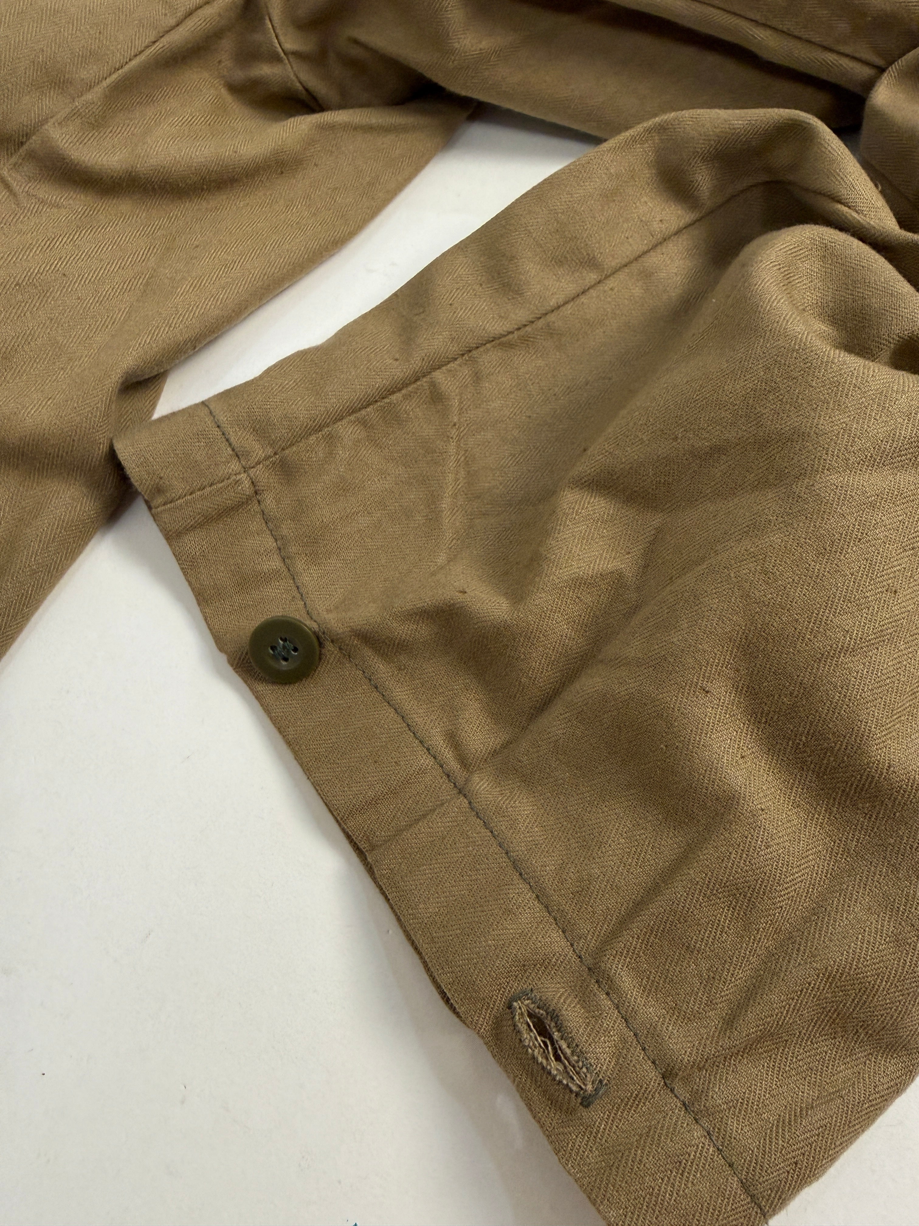 Salopette Militare Anni '70 Verde Kaki con Patch Croce Rossa - Taglia L