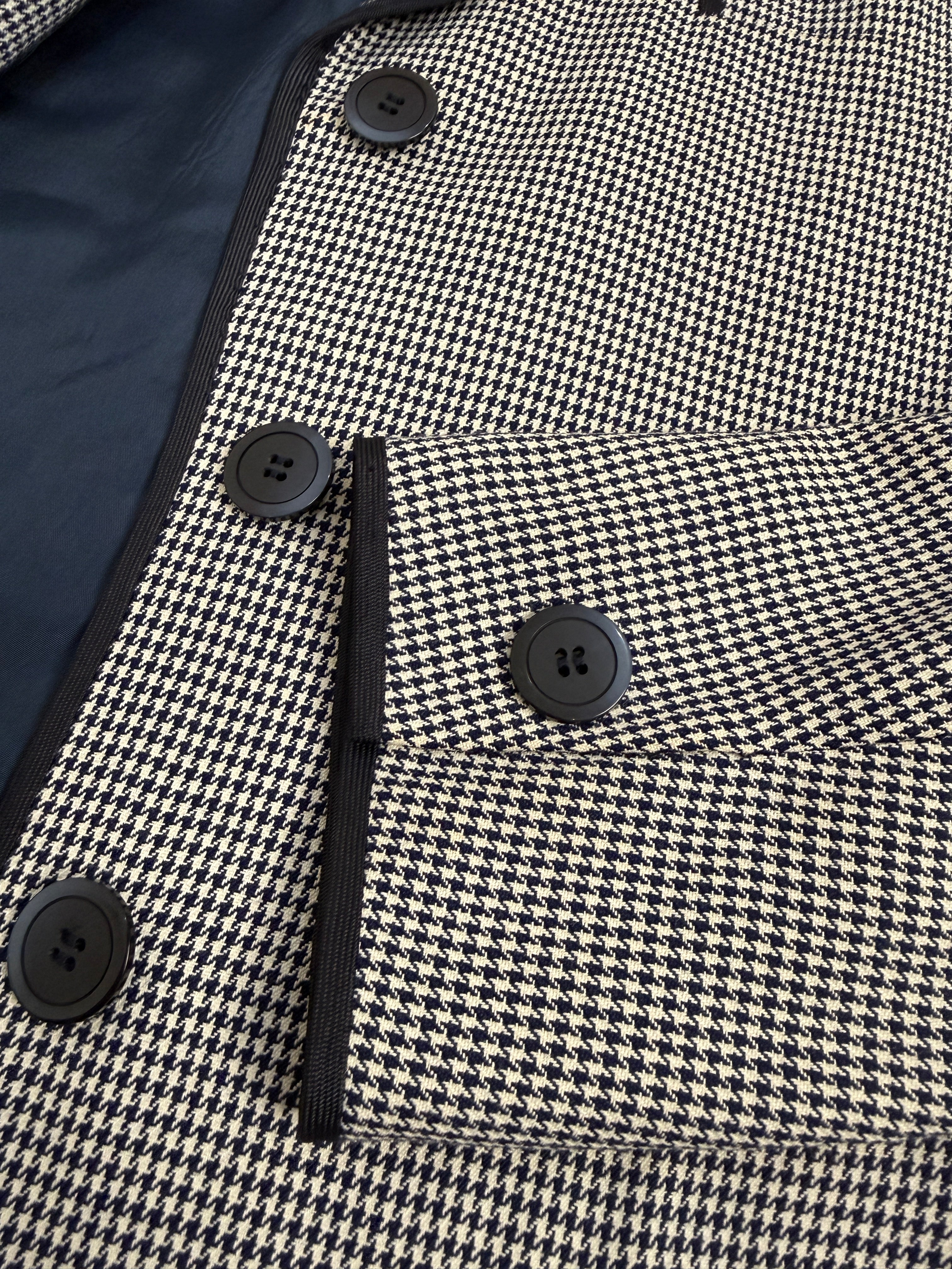 Giacca Nina Ricci Boutique Paris pied de poule anni '80