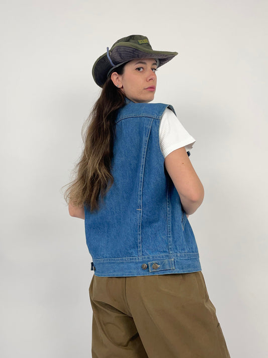 Gilet Rifle western - vintage denim