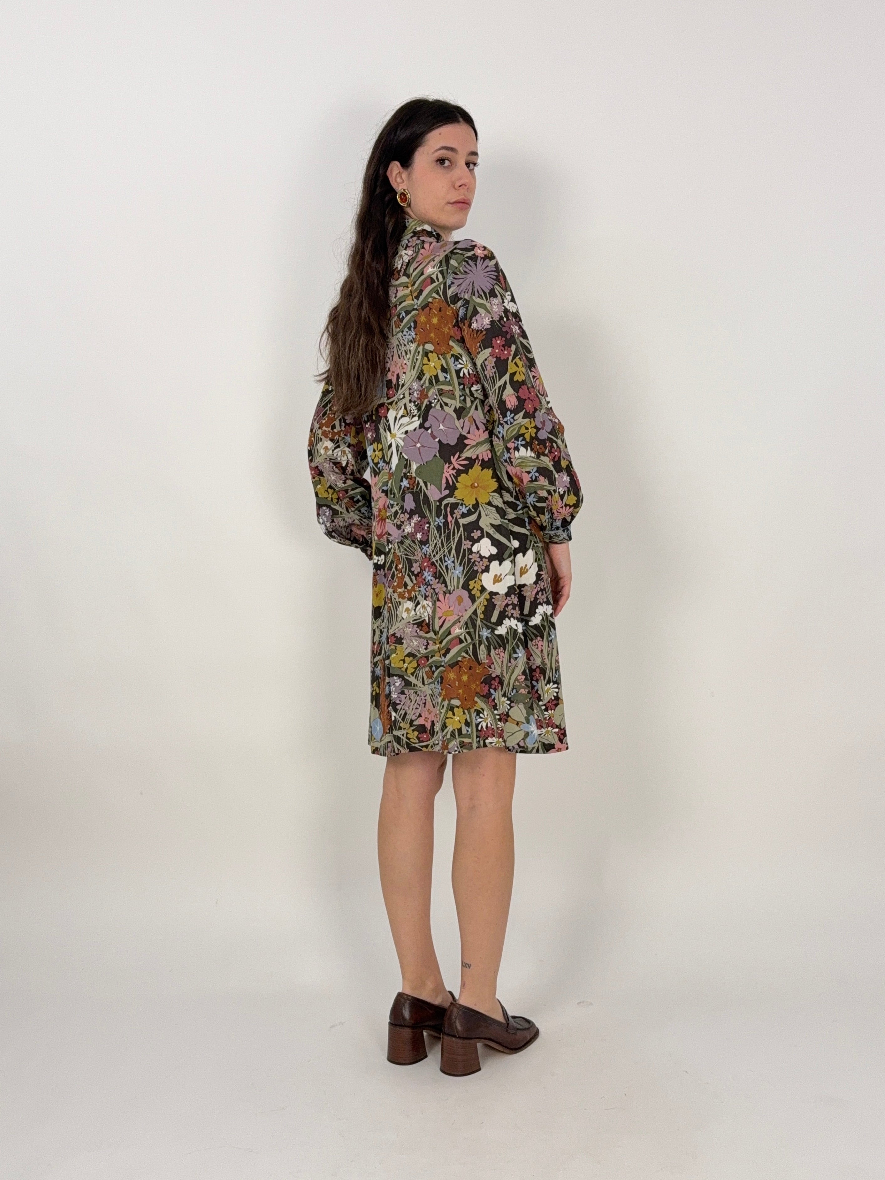 Abito chemisier midi anni '70