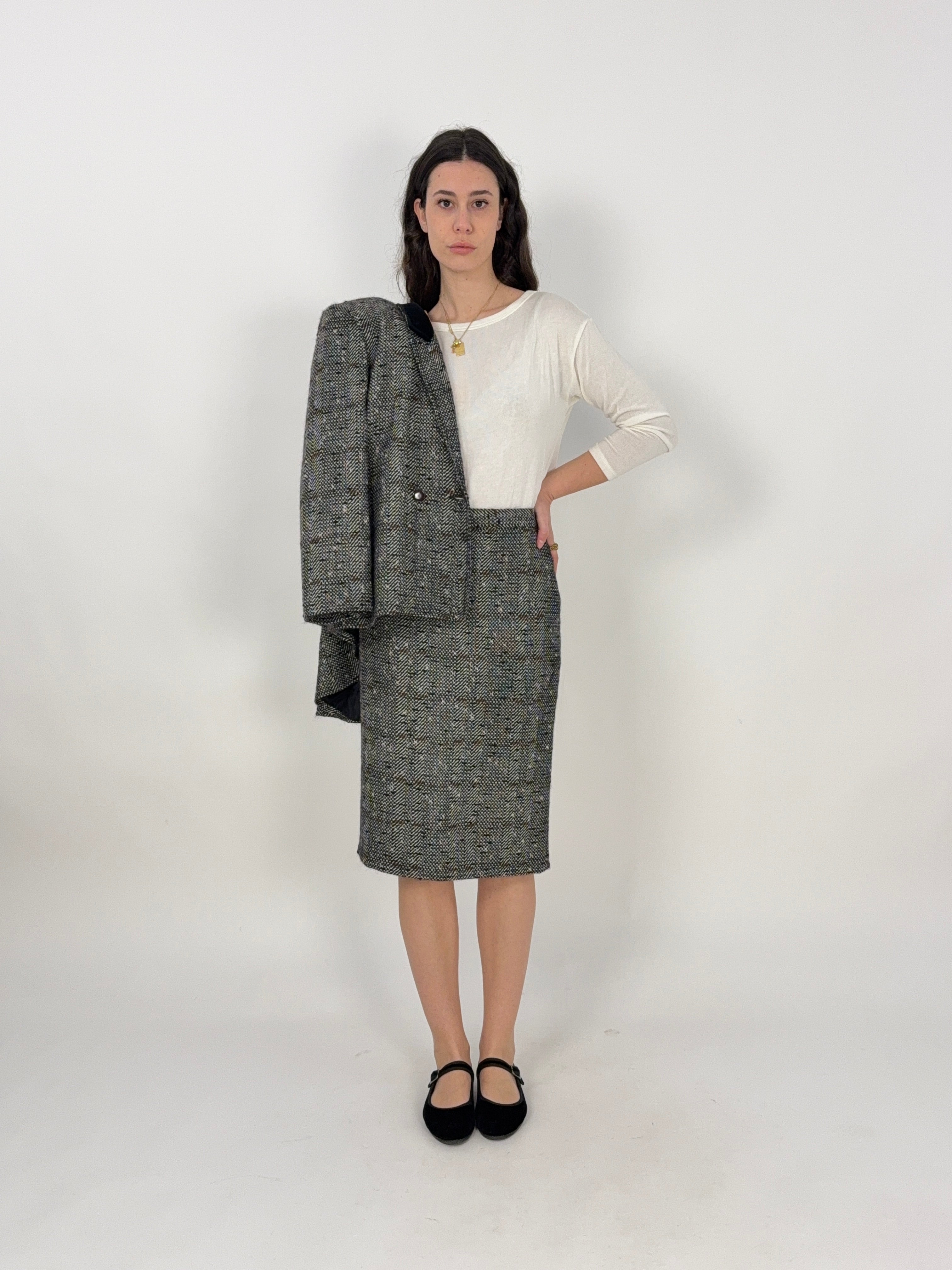 Tailleur vintage in pura lana vergine
