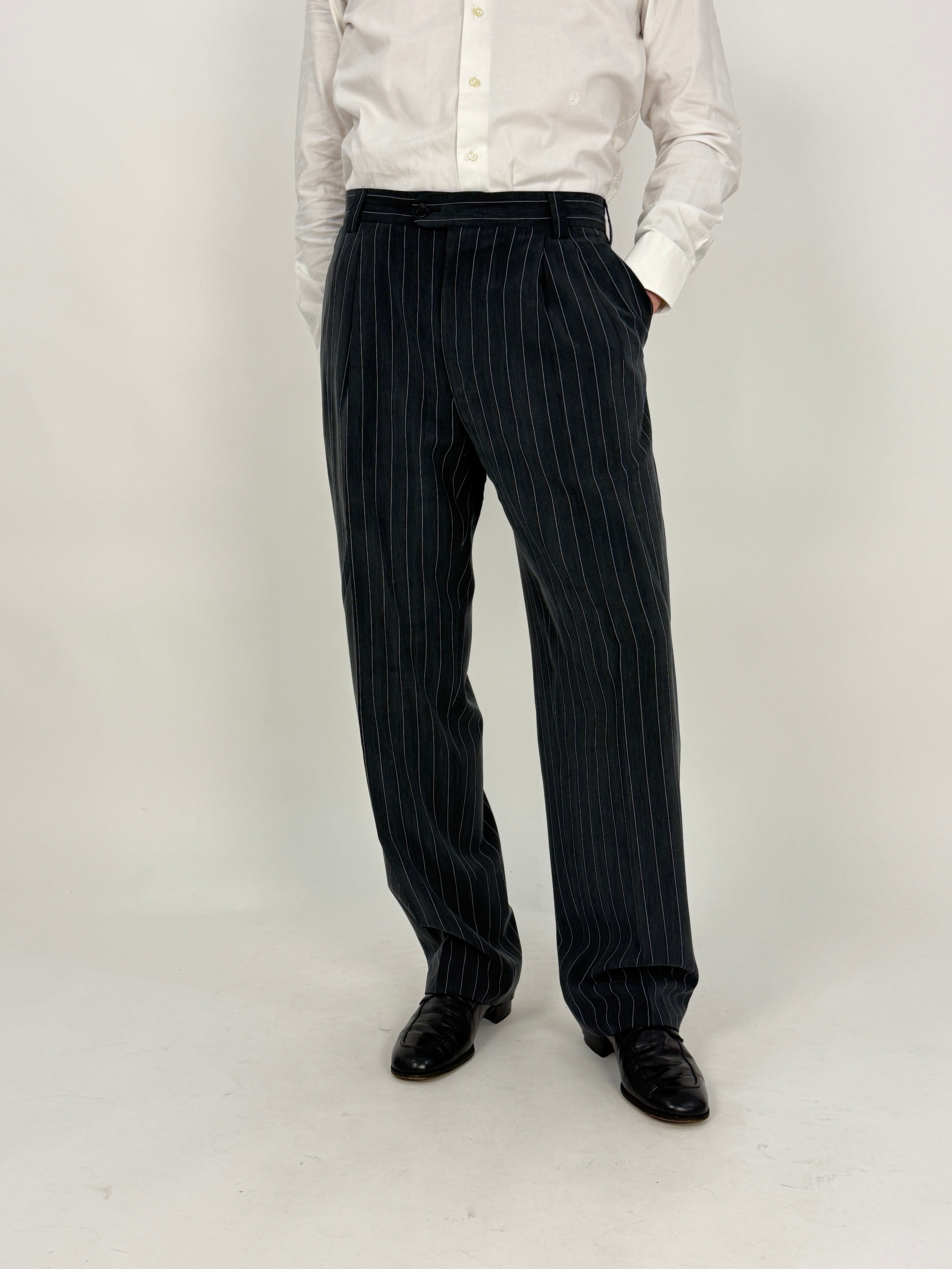 Completo gessato V2 Gianni Versace vintage