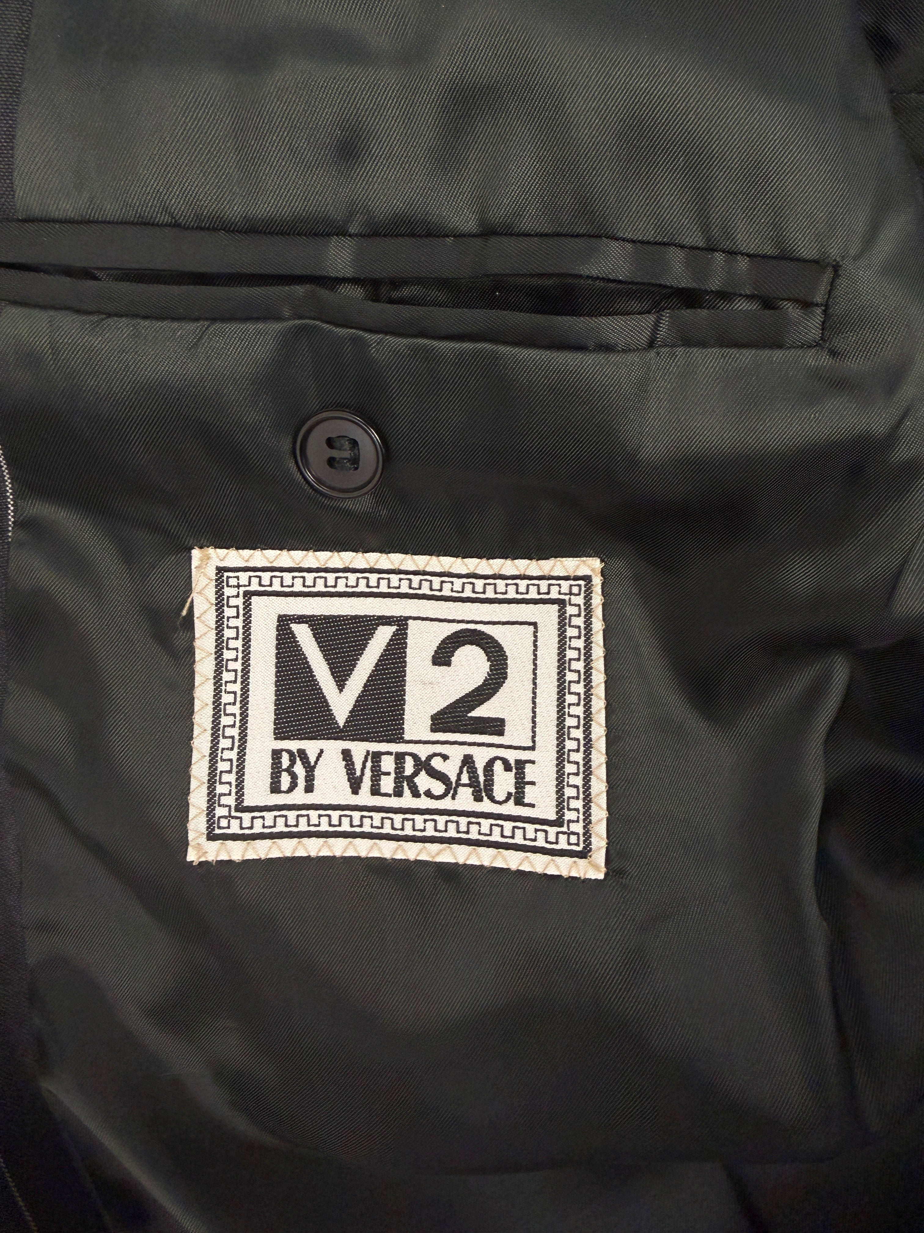 Completo gessato V2 Gianni Versace vintage