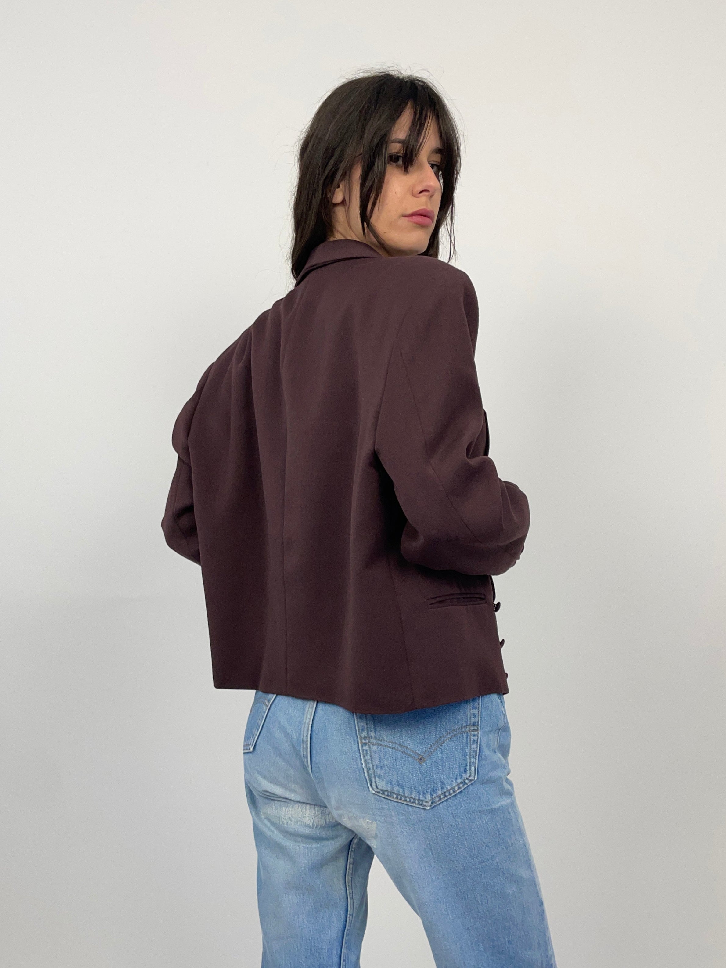 Giacca cropped doppiopetto