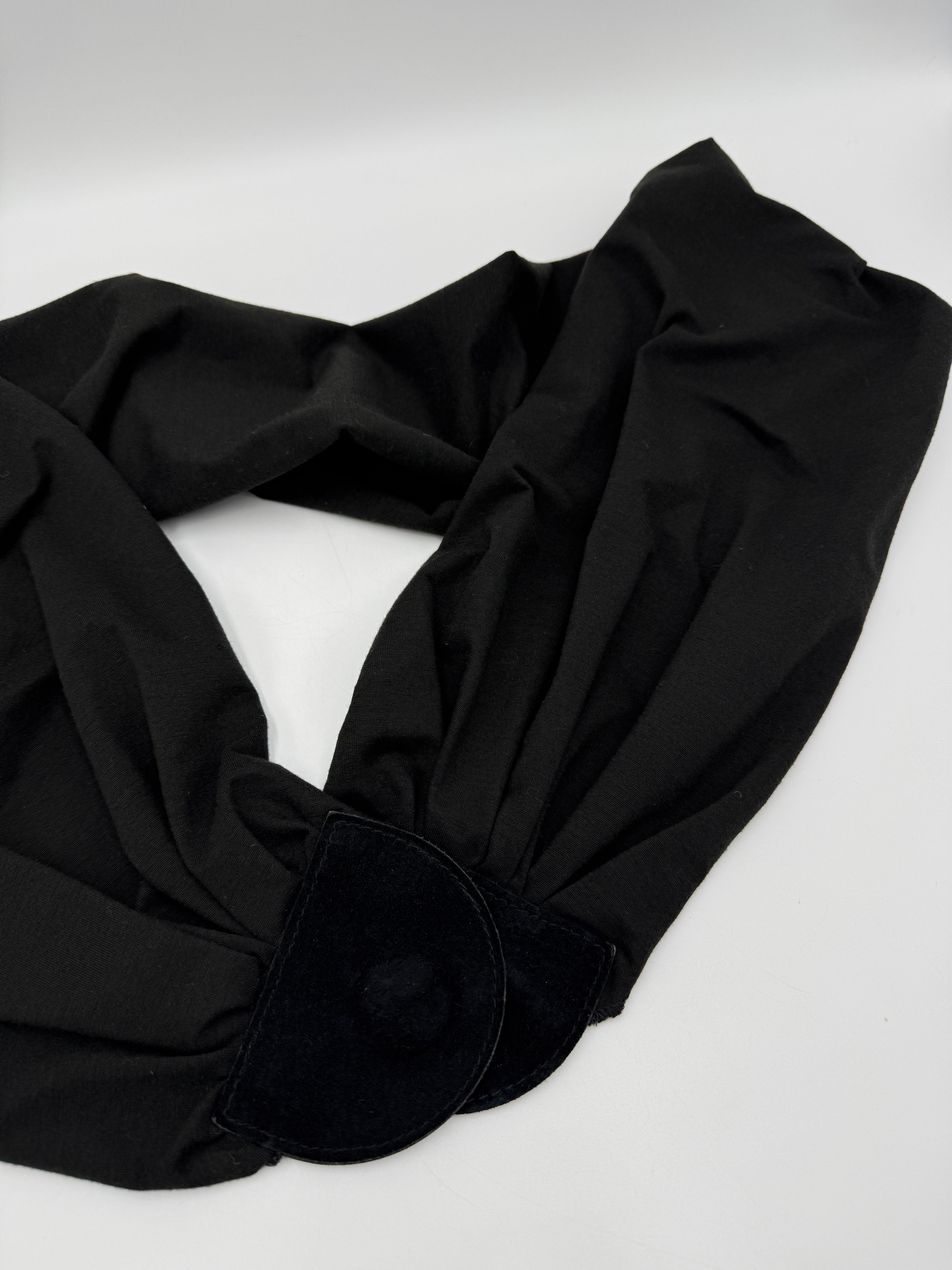 Cintura a fascia in Jersey e Suede anni '80