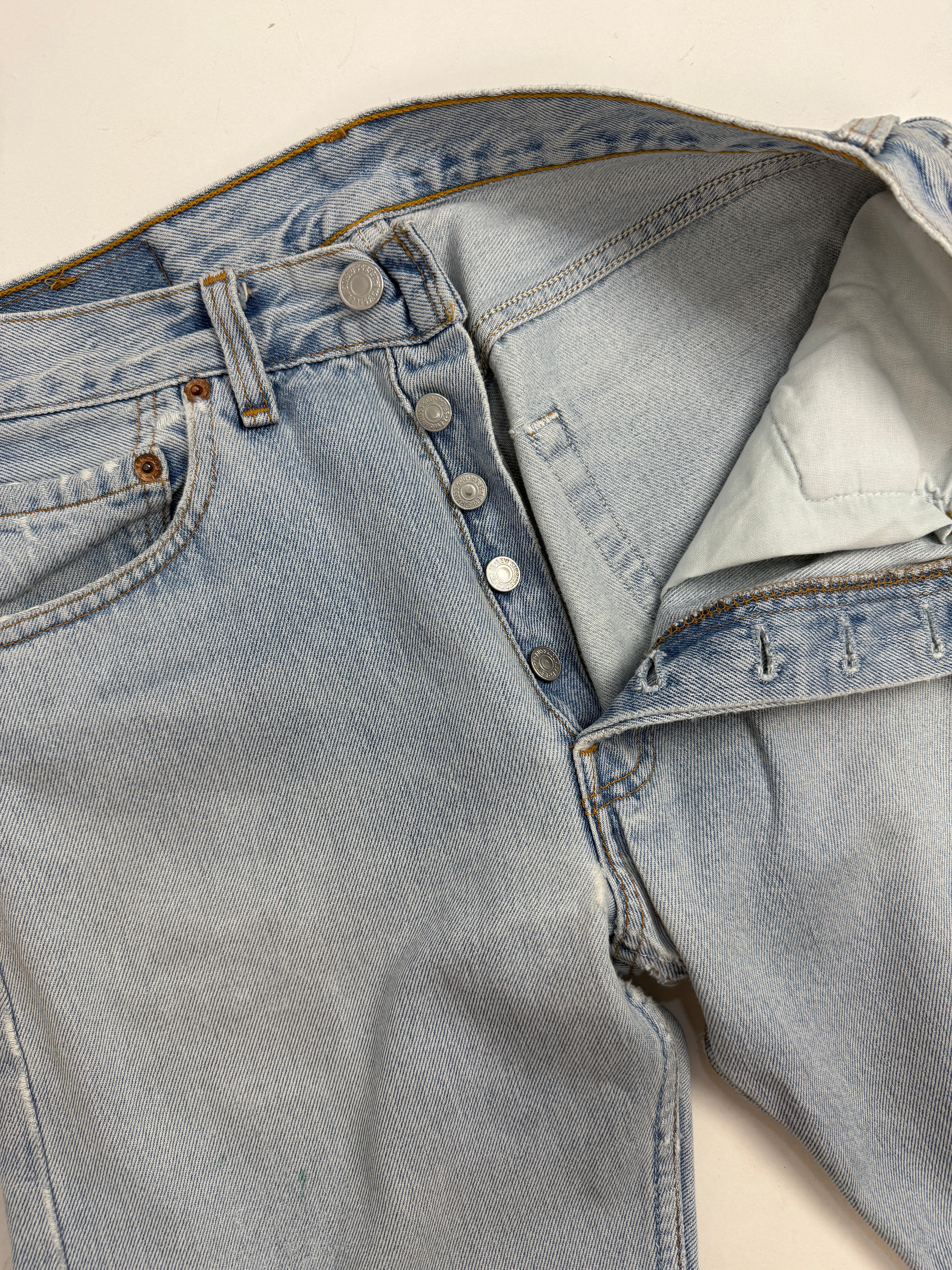 Jeans Vintage Levi's 501 Made in USA Light Wash - W31 L32