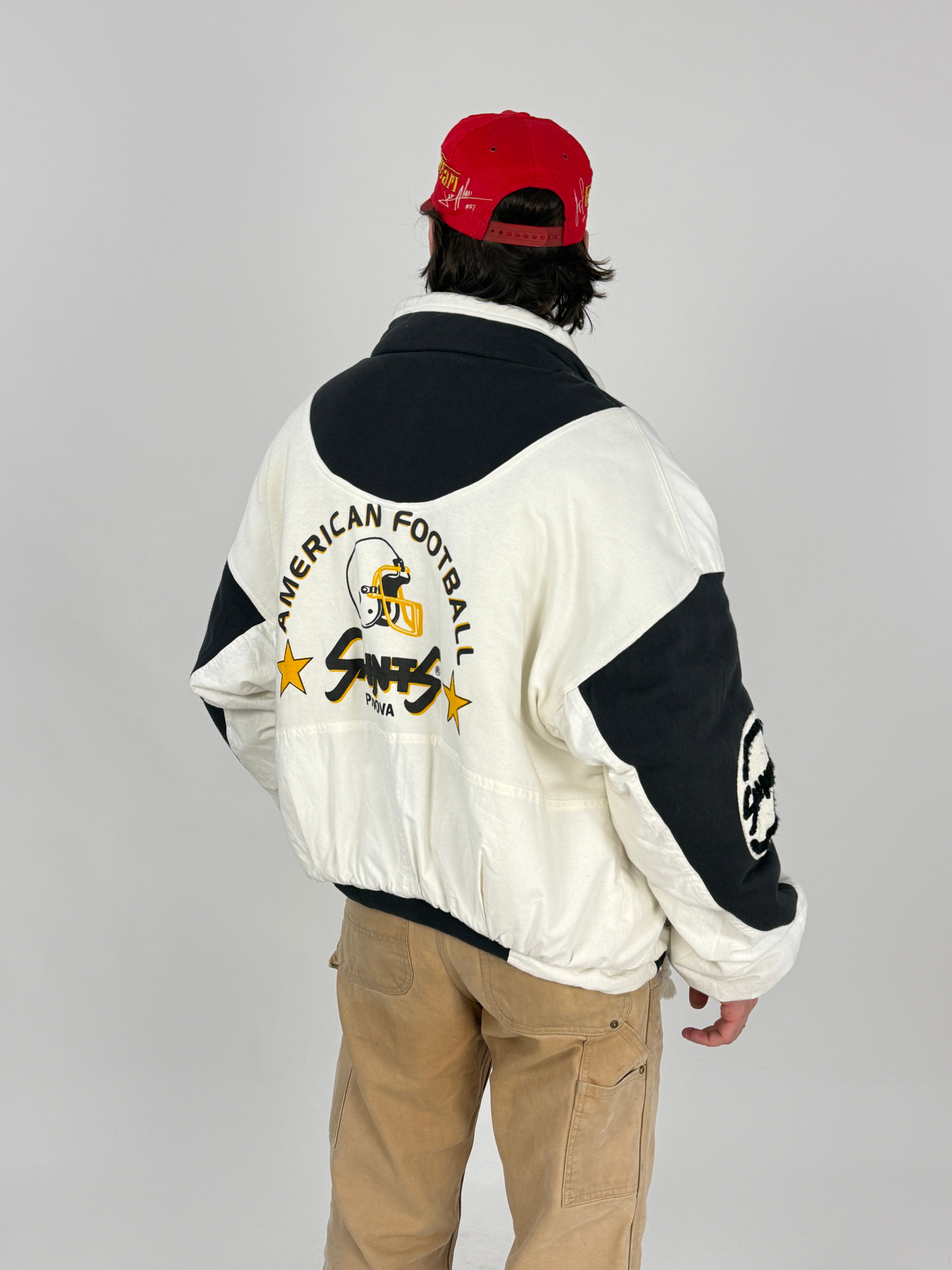 American-Football-Jacke im Stil der 70/80er Jahre
