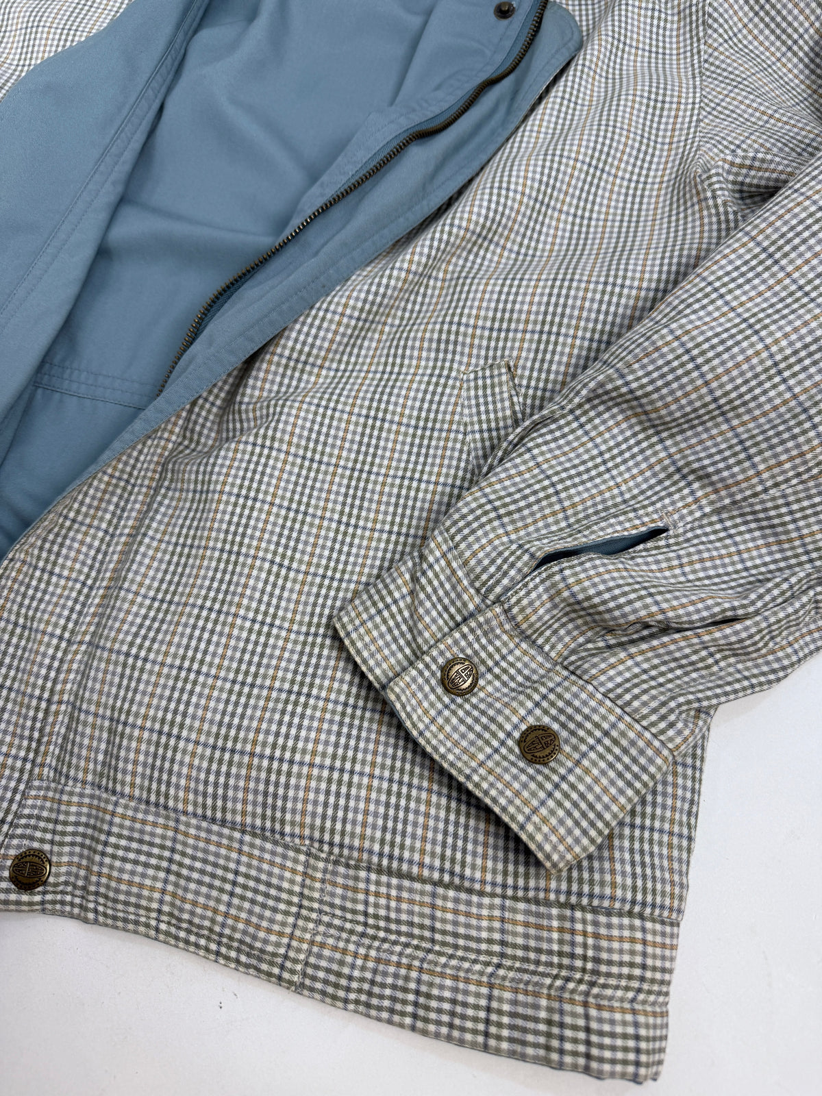 Giubbotto Reversibile Vintage in Micro-Quadretto – Taglia M