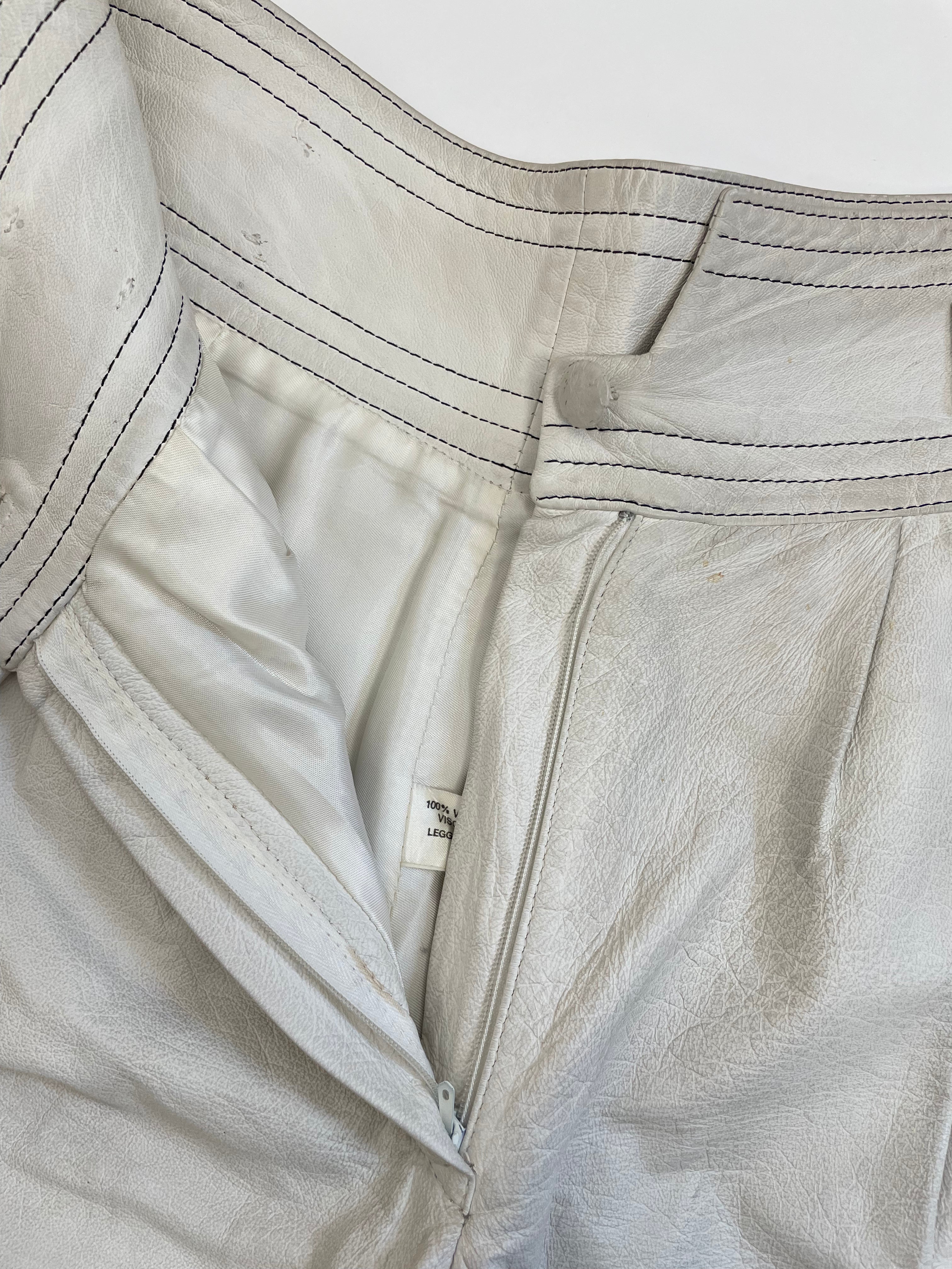 Bermuda in vera pelle anni '70
