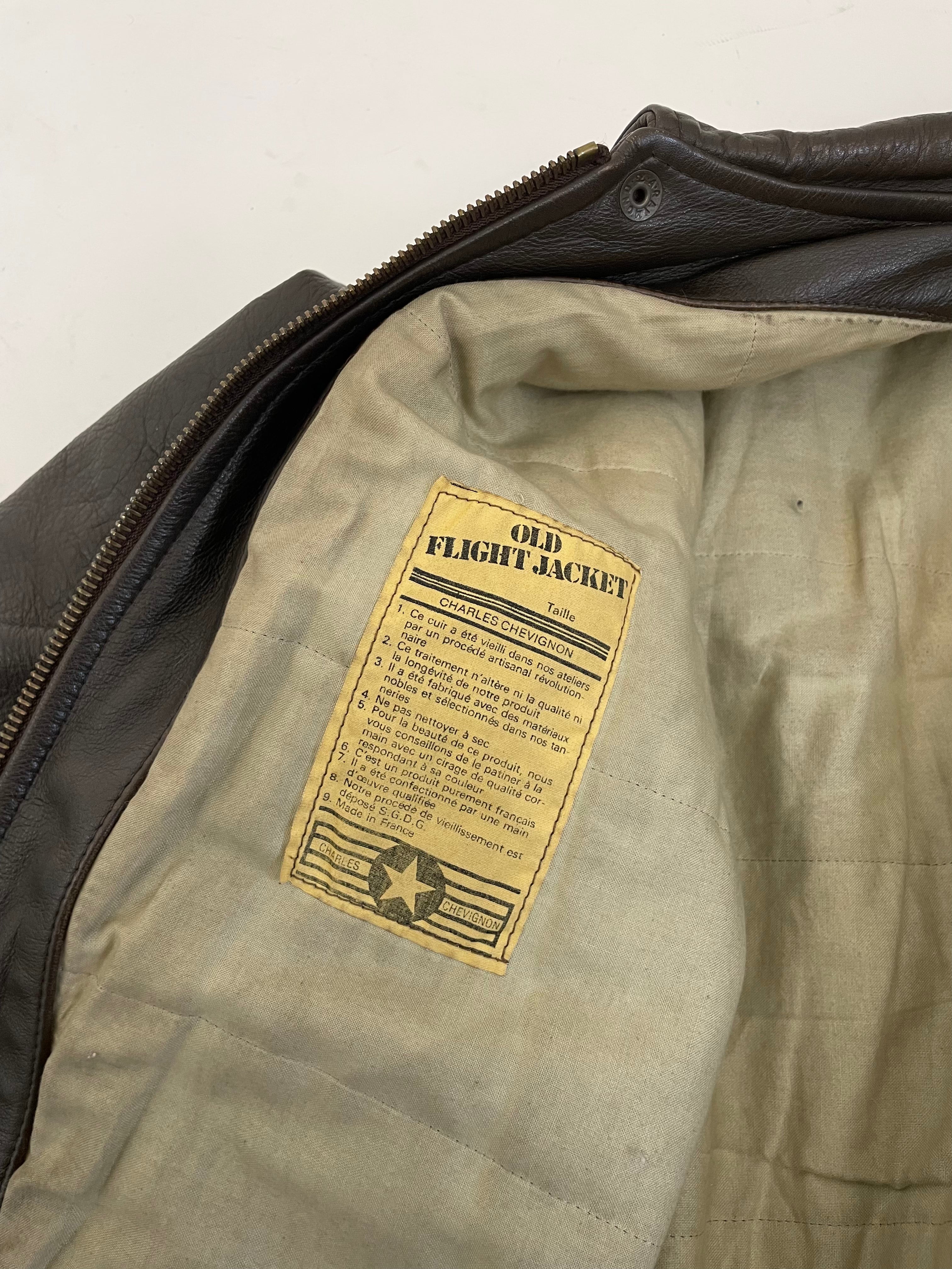 Chevignon Old Fly Leather vintage jacket