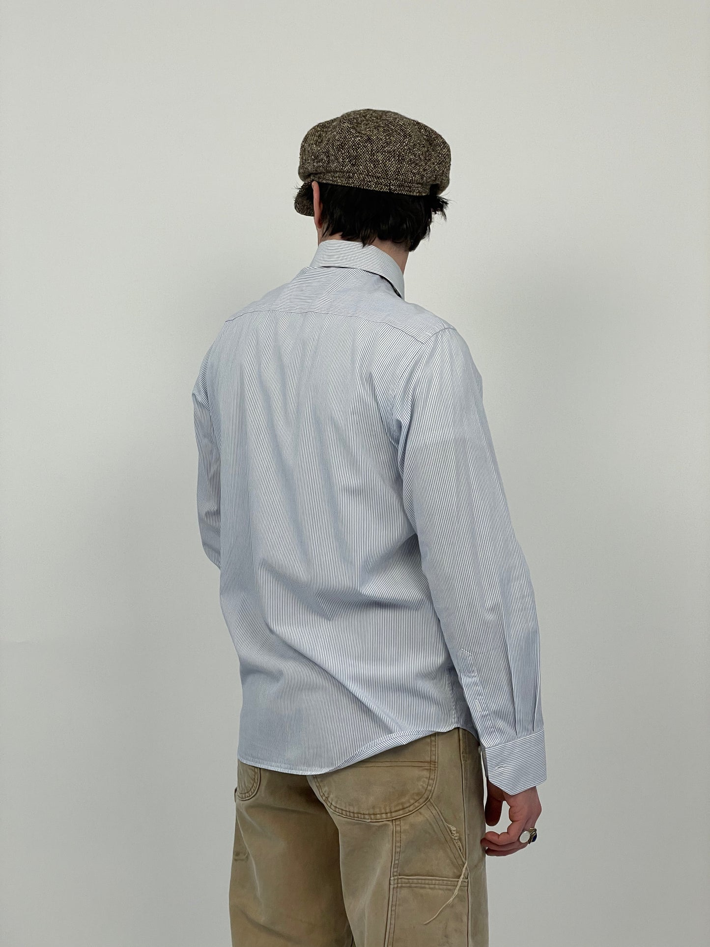 Camicia sartoriale in cotone a righe