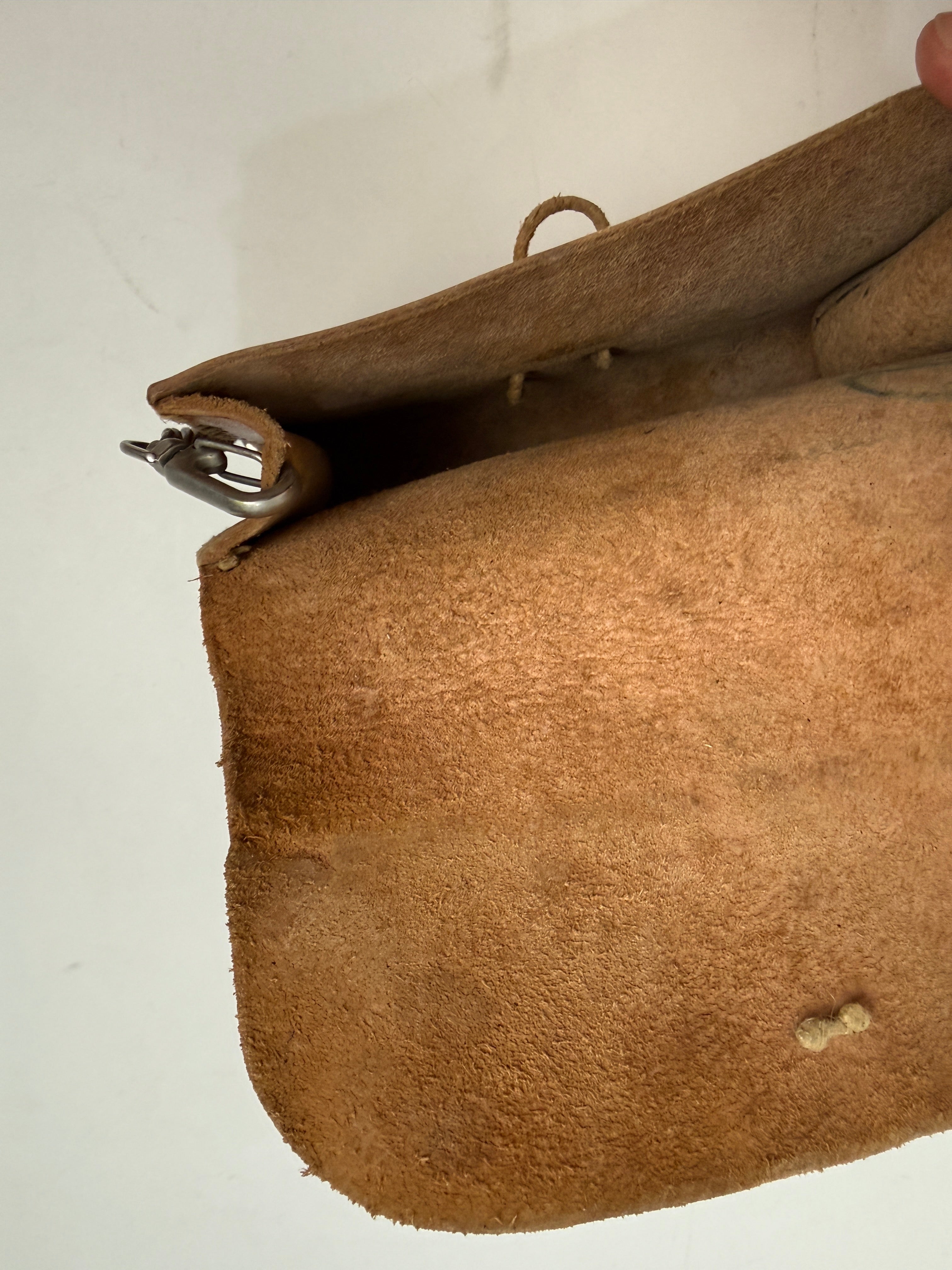 Mini Bag Artigianale in Cuoio Anni '70