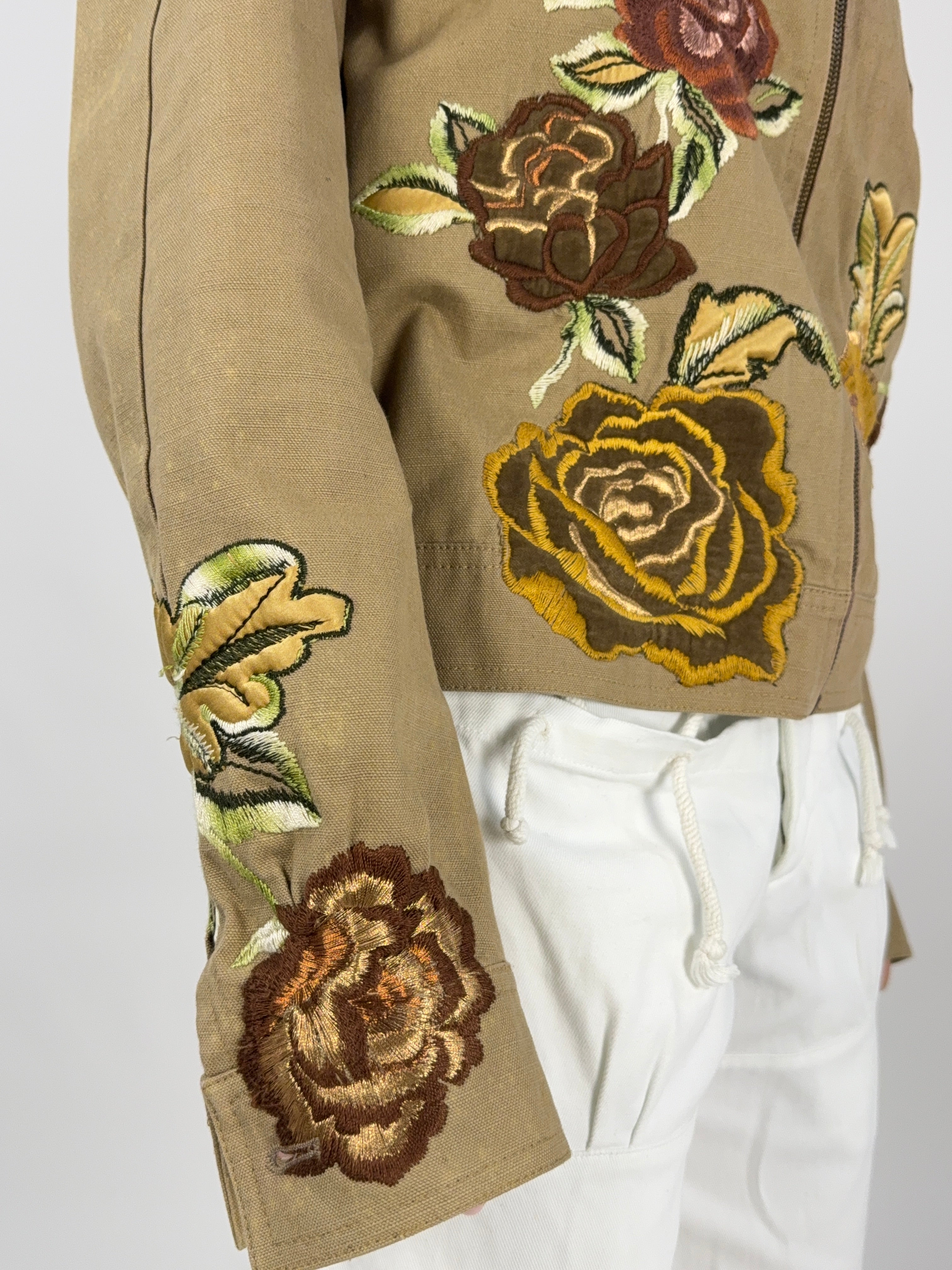 Giacca Roberto Cavalli anni 2000 - ricami floreali