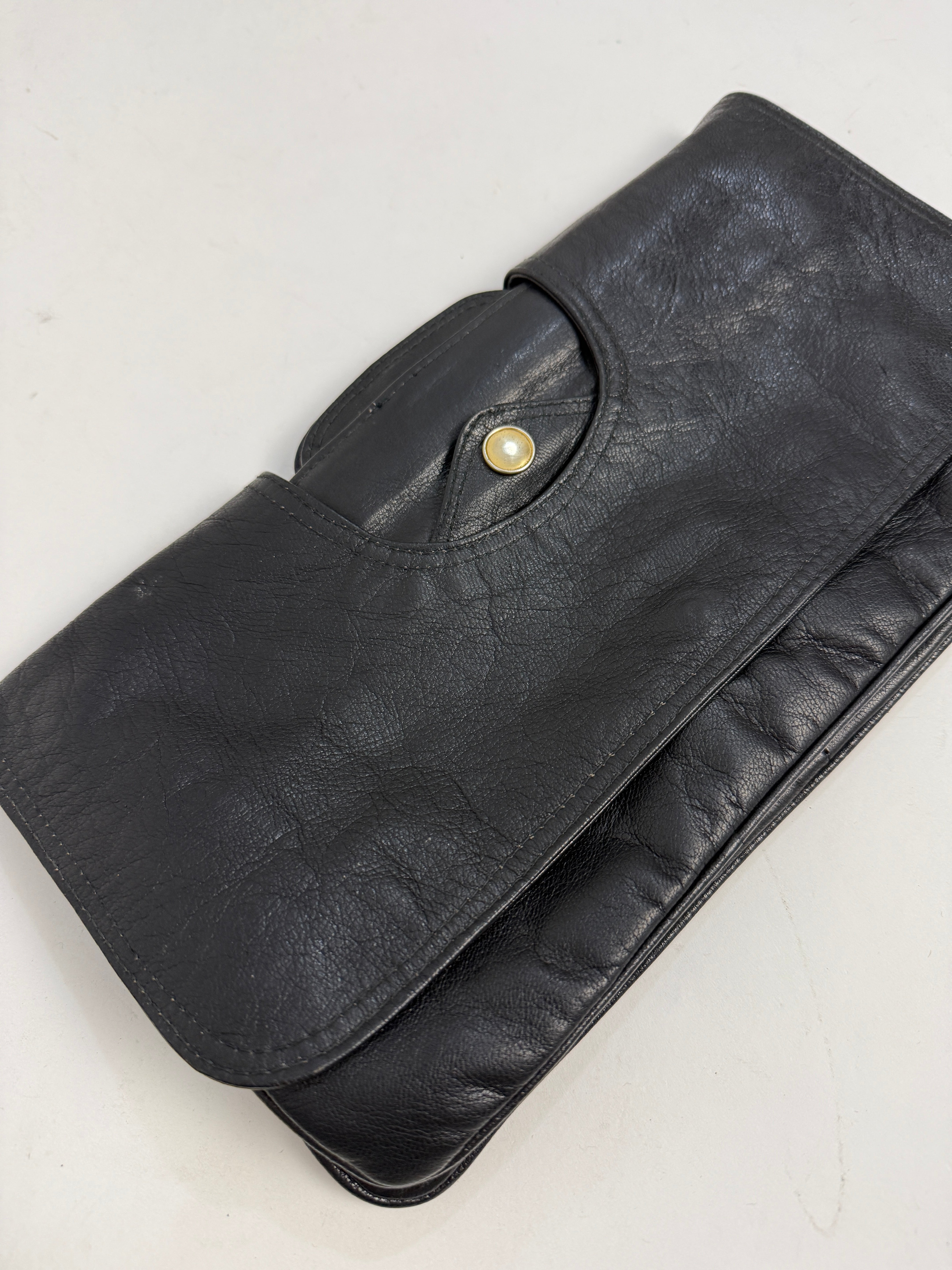 Clutch in vera pelle vintage