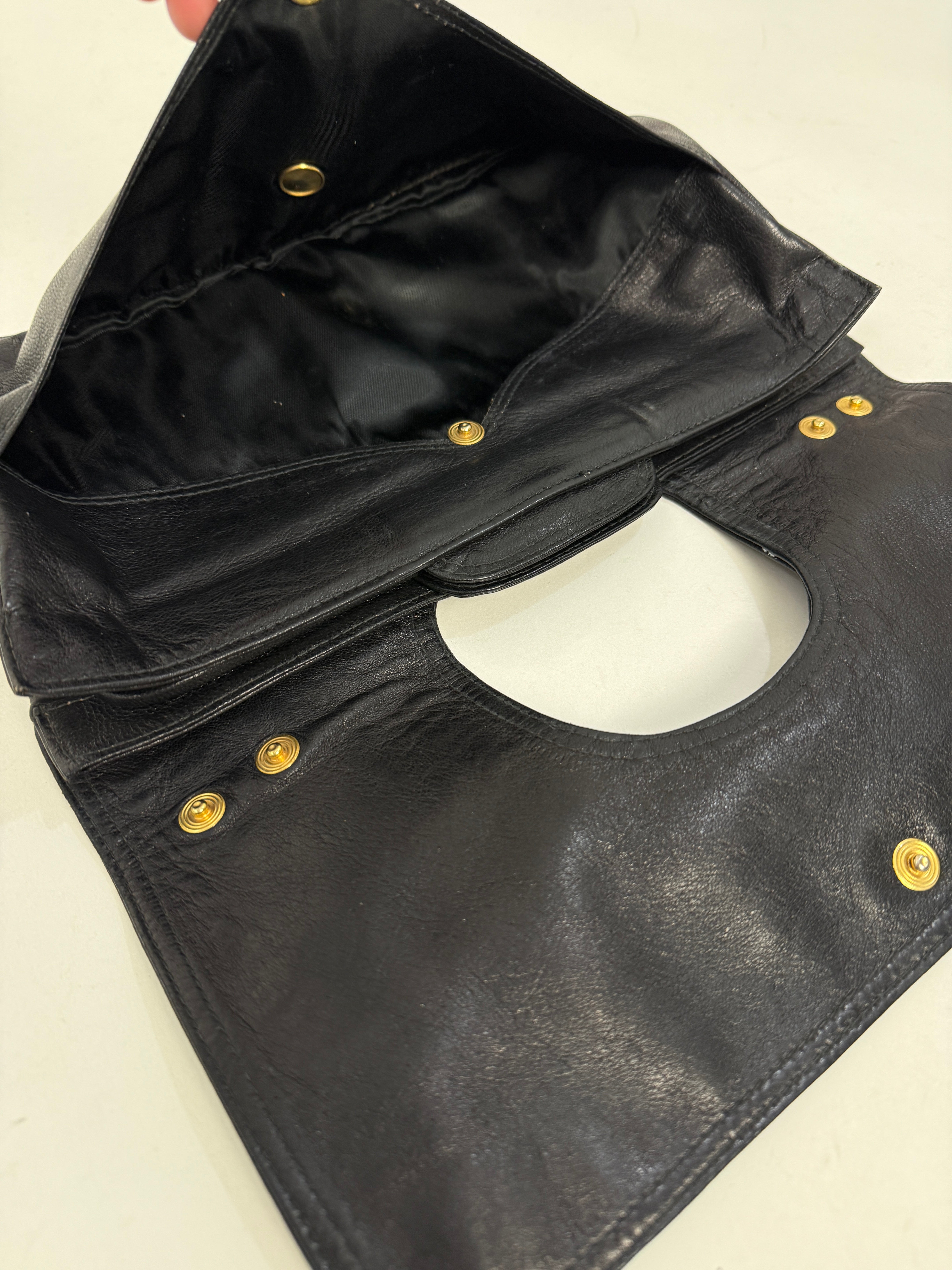 Clutch in vera pelle vintage