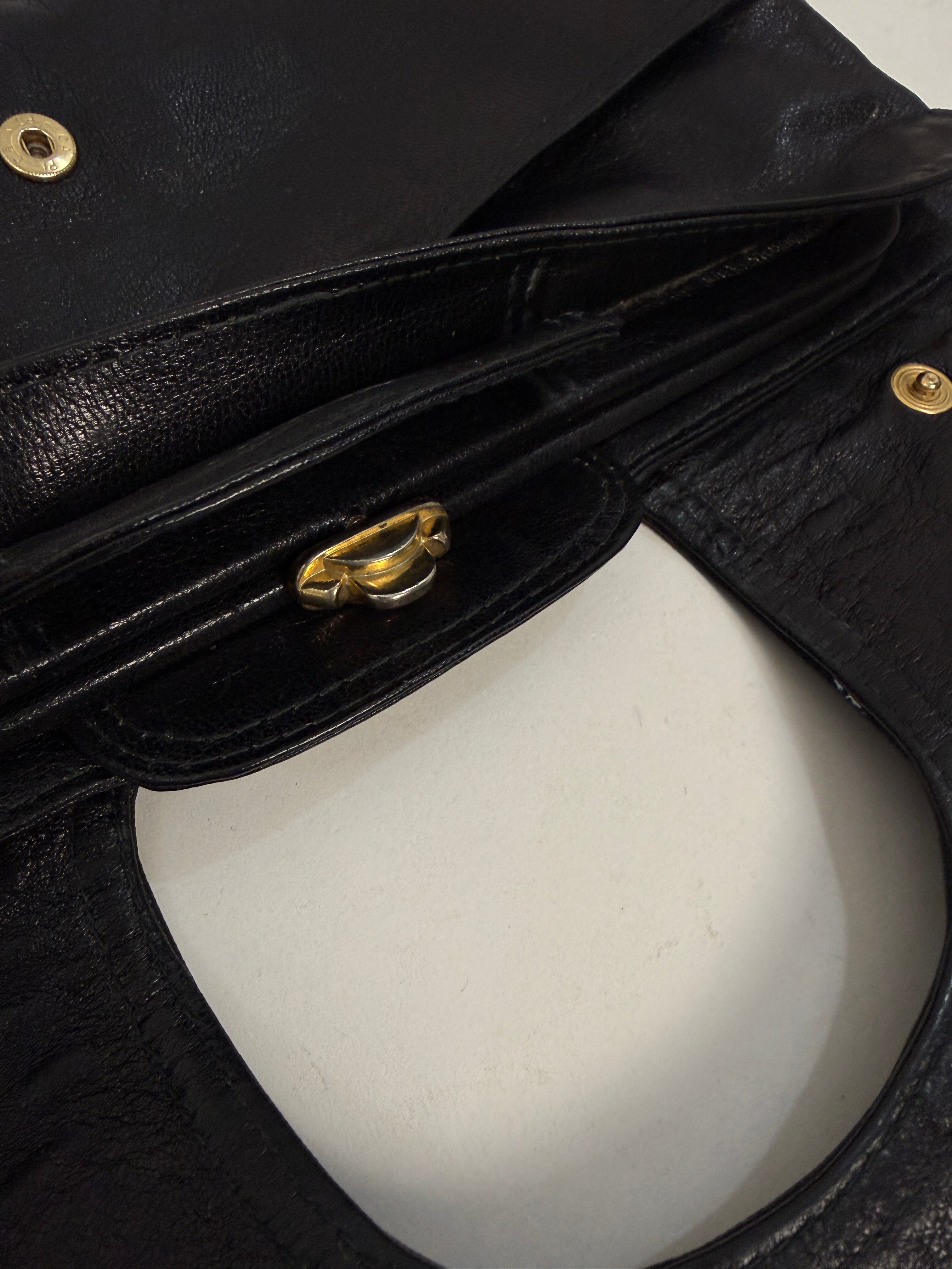 Clutch in vera pelle vintage