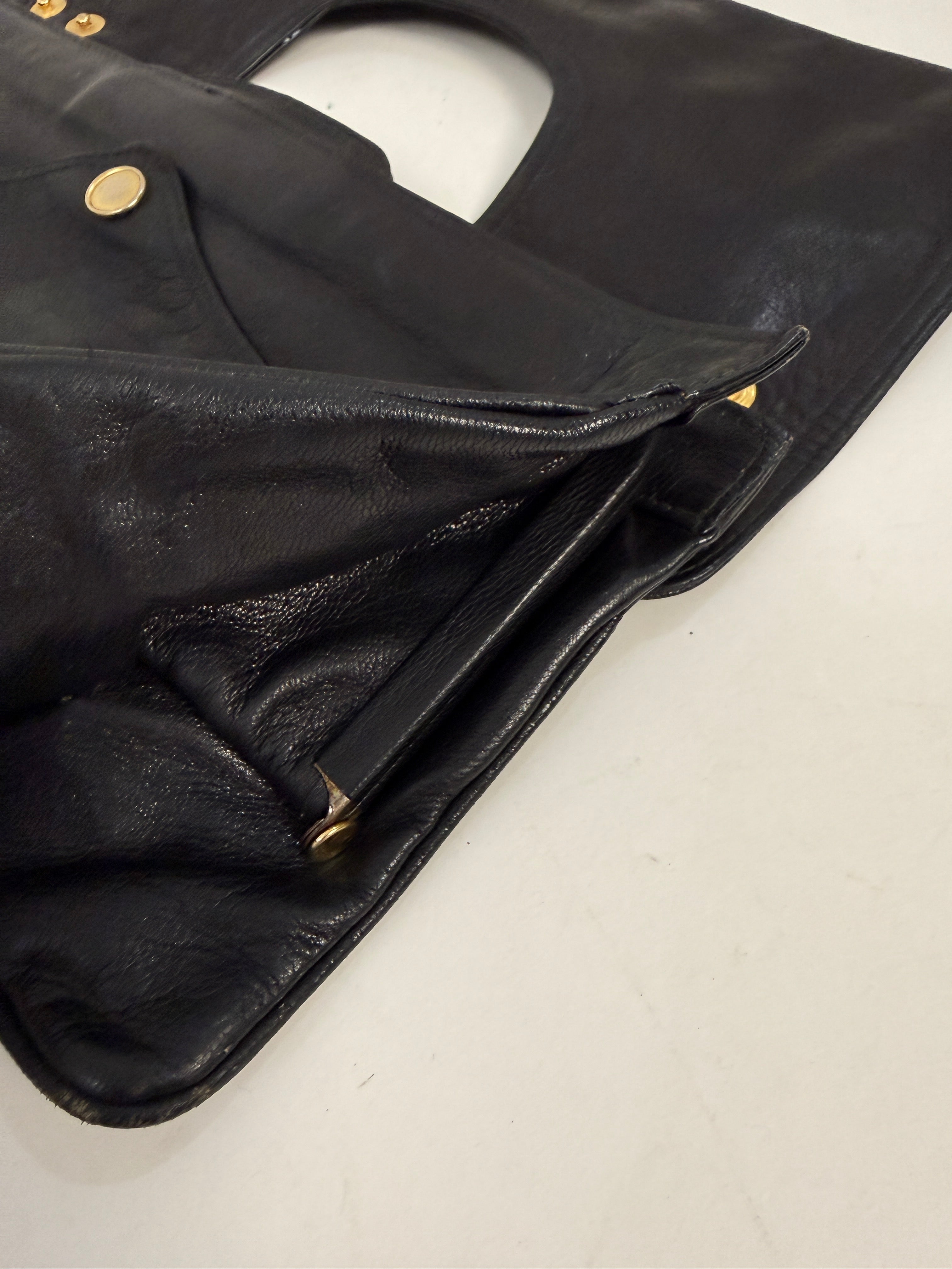 Clutch in vera pelle vintage