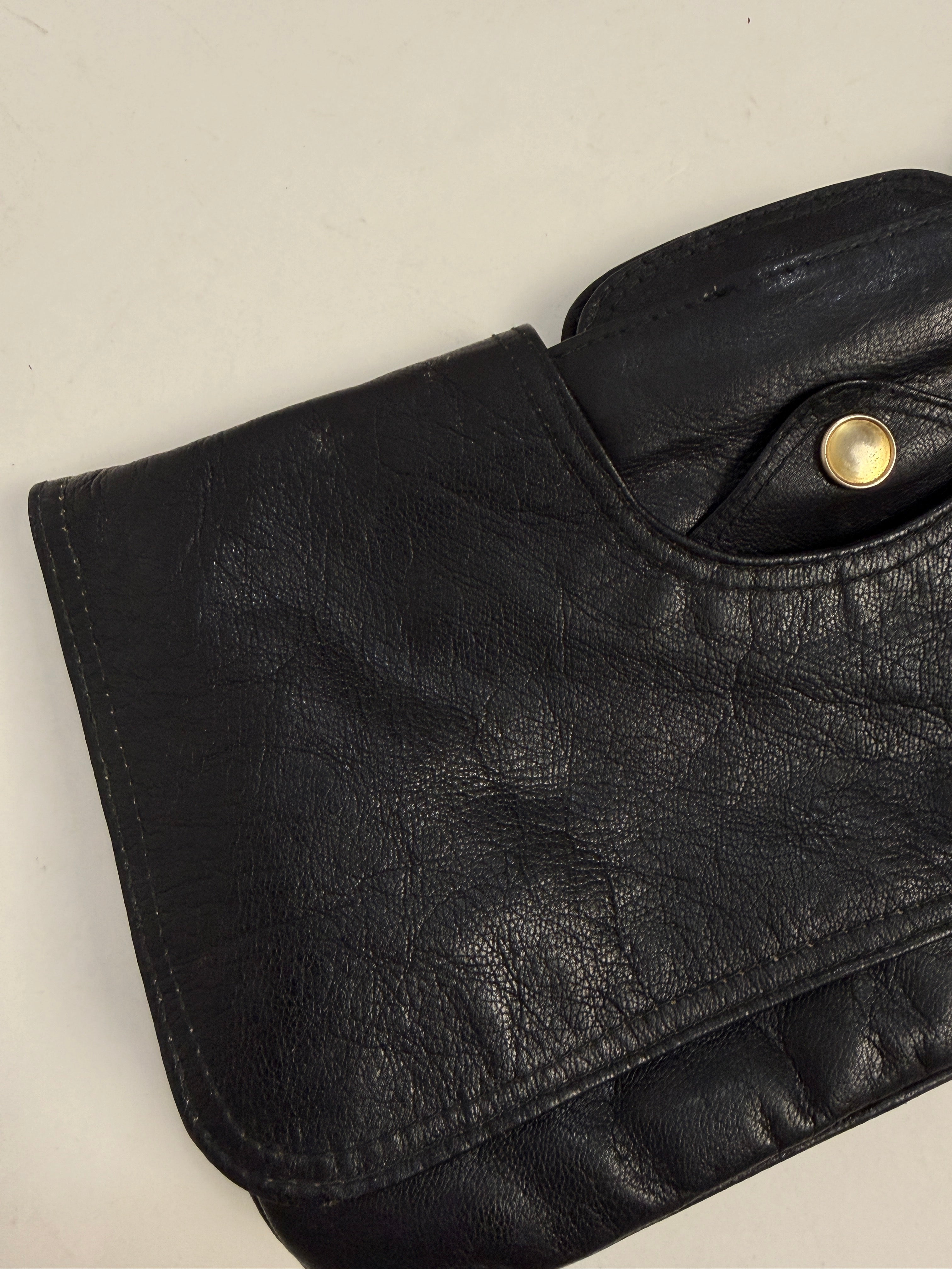 Clutch in vera pelle vintage