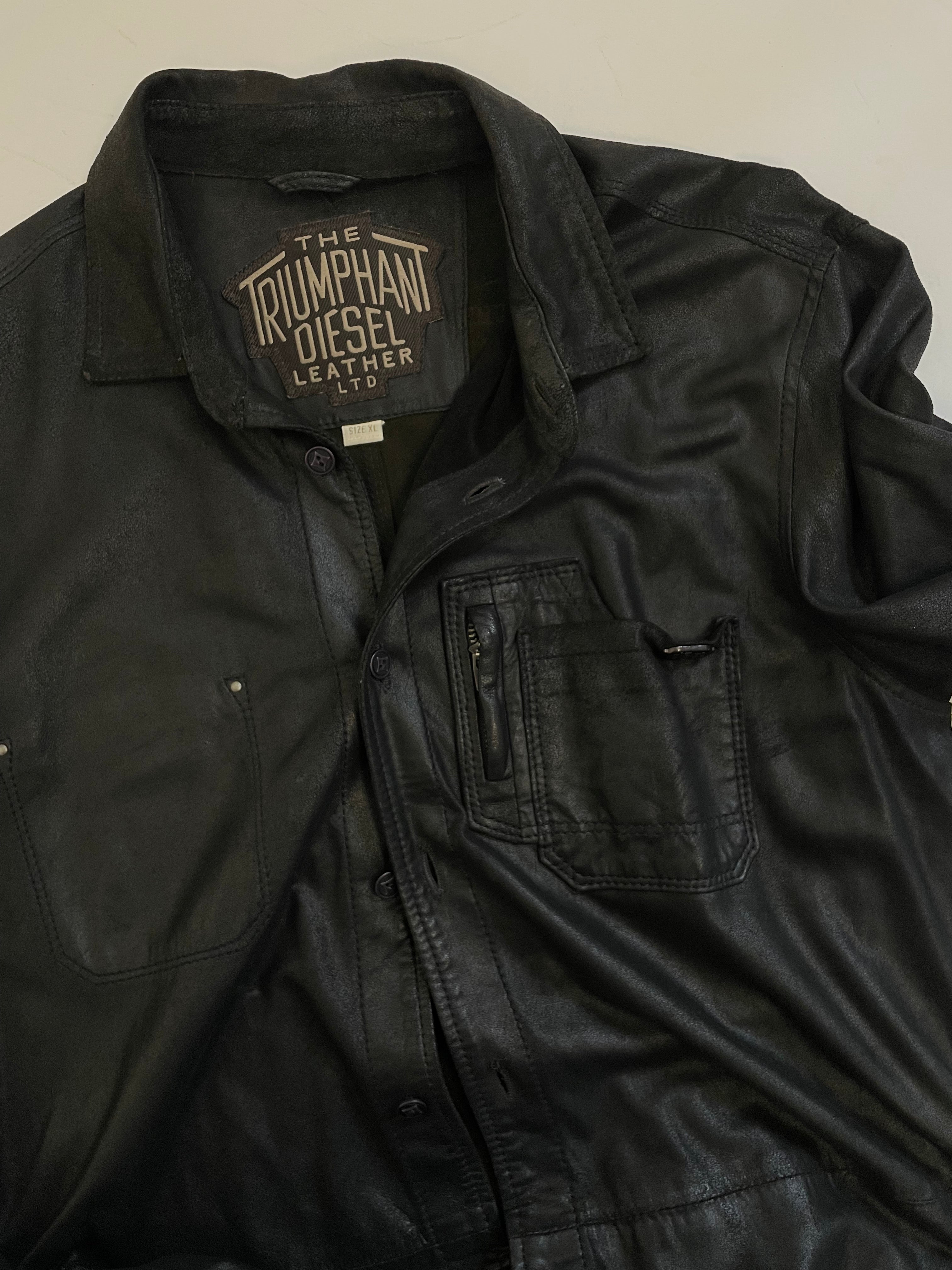 Camicia Diesel in pelle