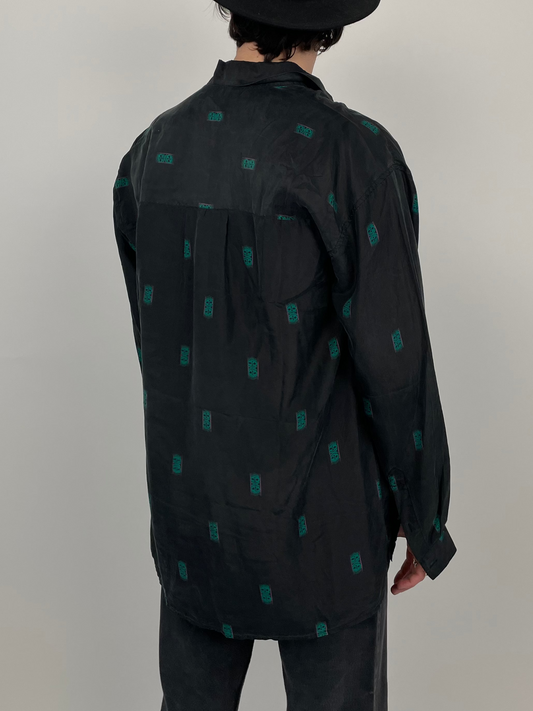 Camicia vintage in pura seta