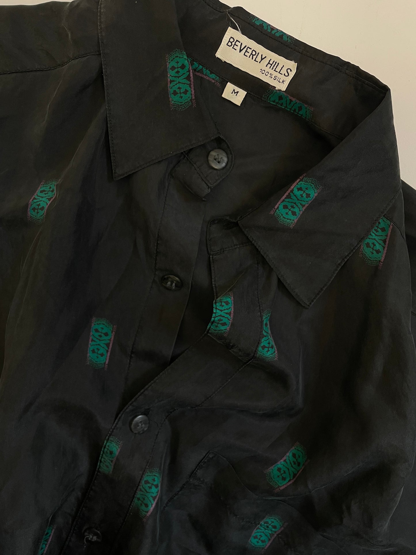 Camicia vintage in pura seta