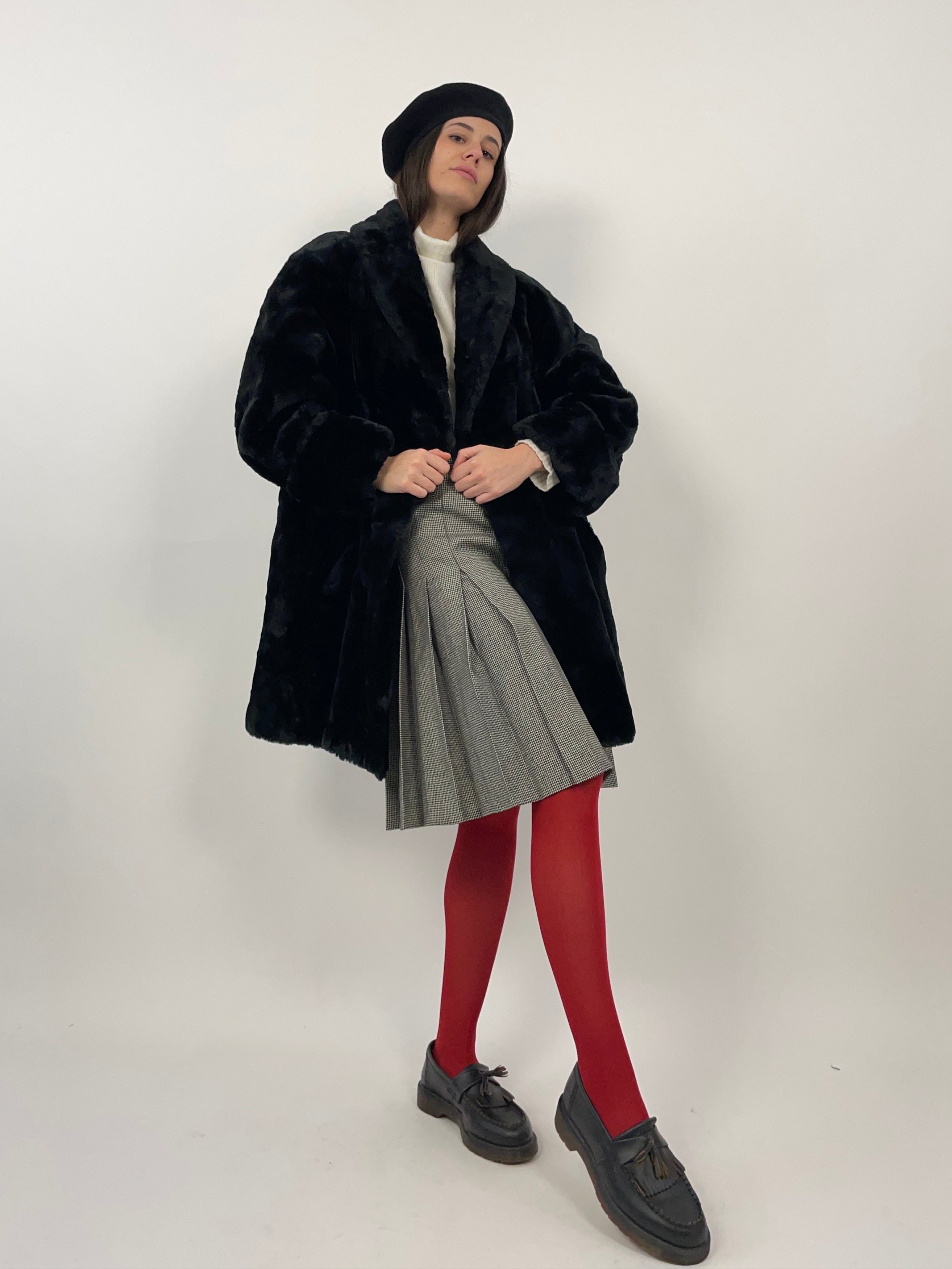 Pelliccia sintentica vintage - Made in Paris