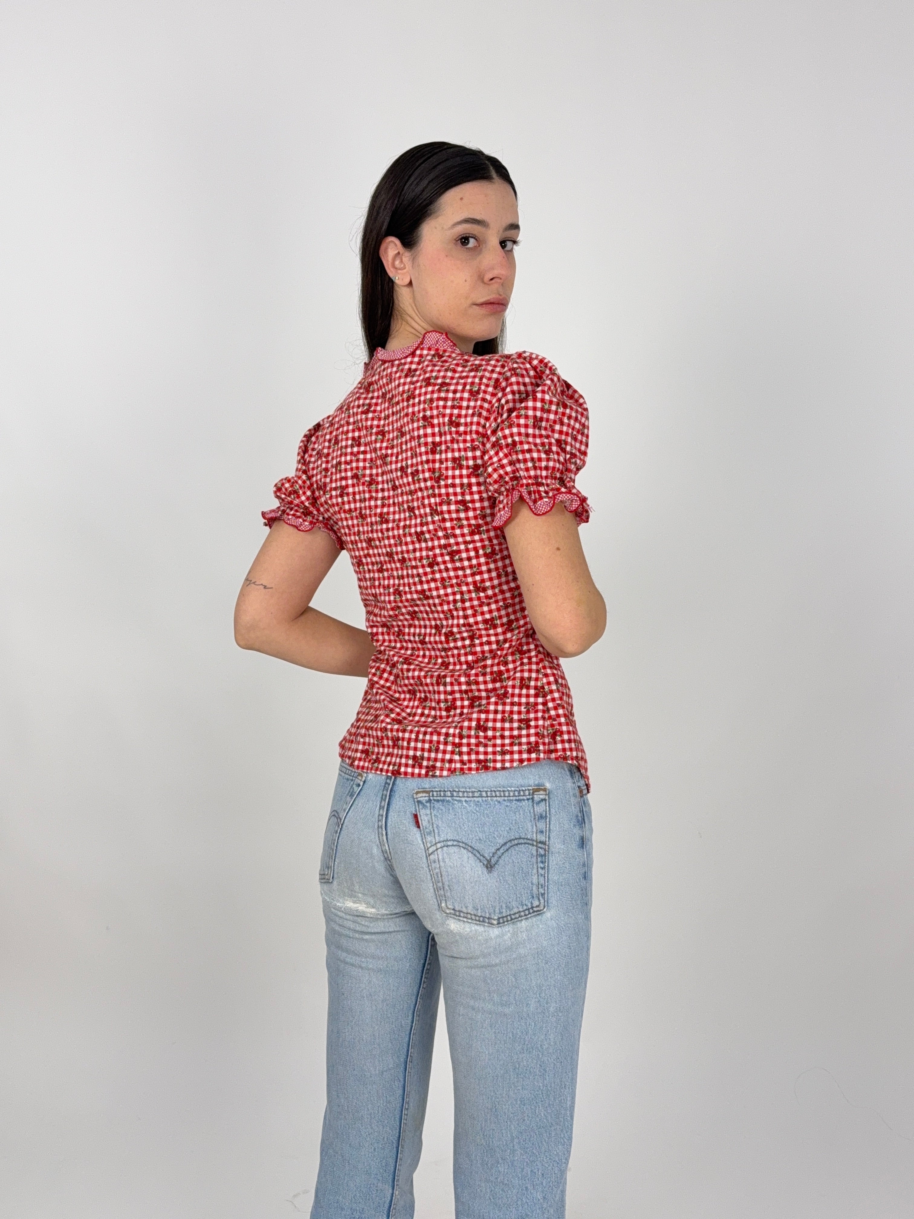 Camicia Trachten vintage a quadri