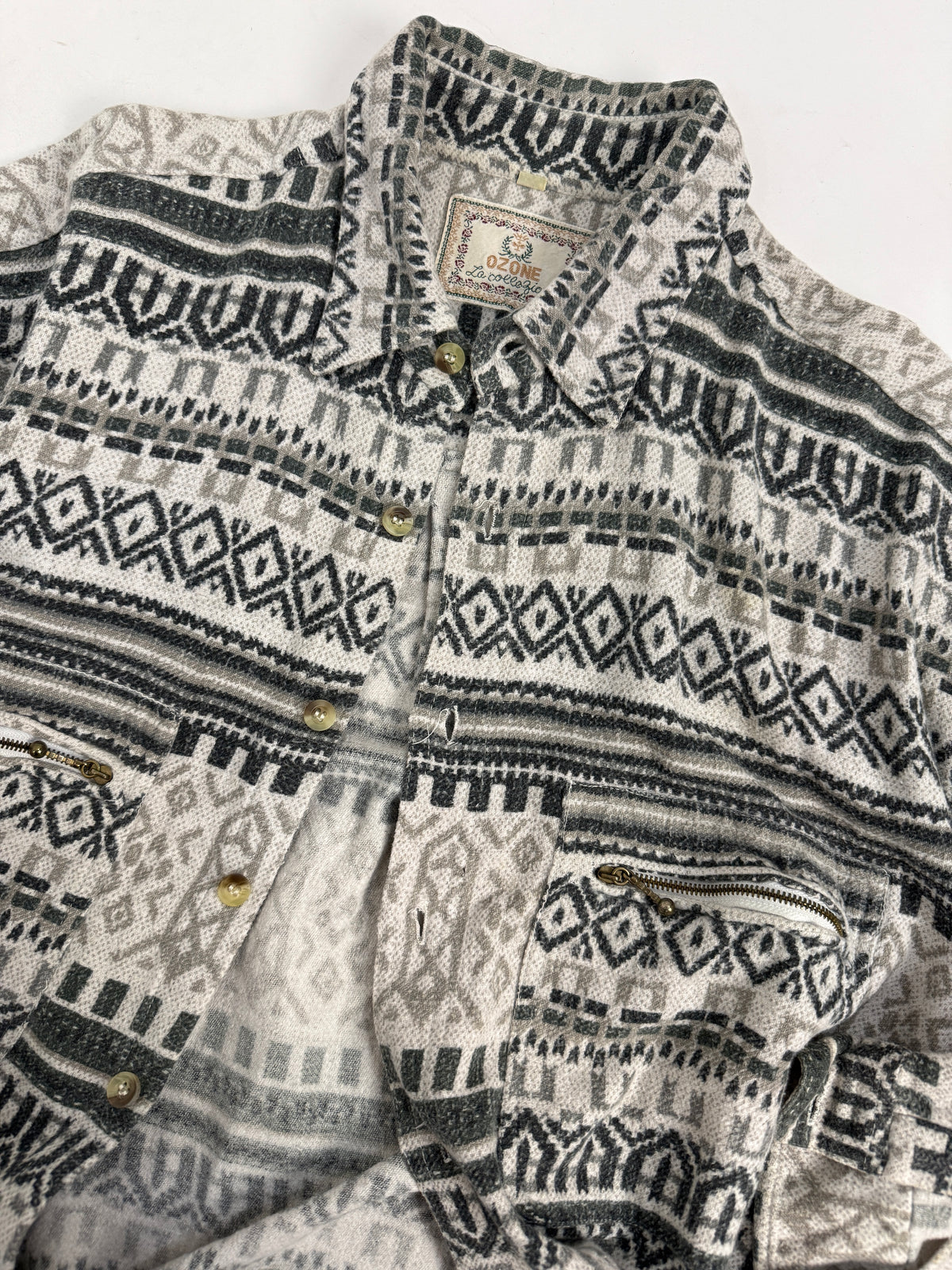 Camicia Azteca Anni '90 in Flanella di Cotone – Taglia XL
