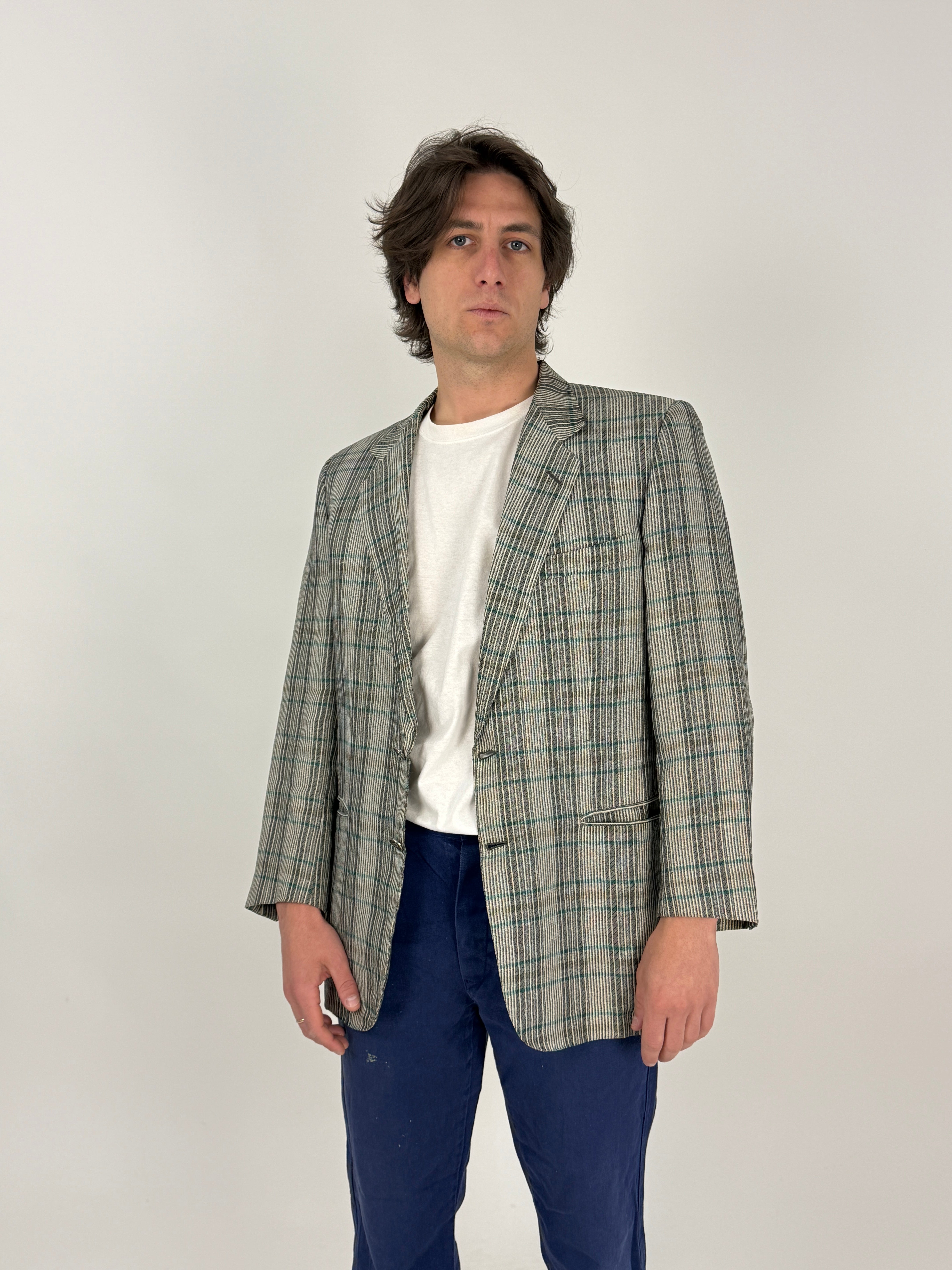 Giacca vintage Pierre Cardin in puro lino