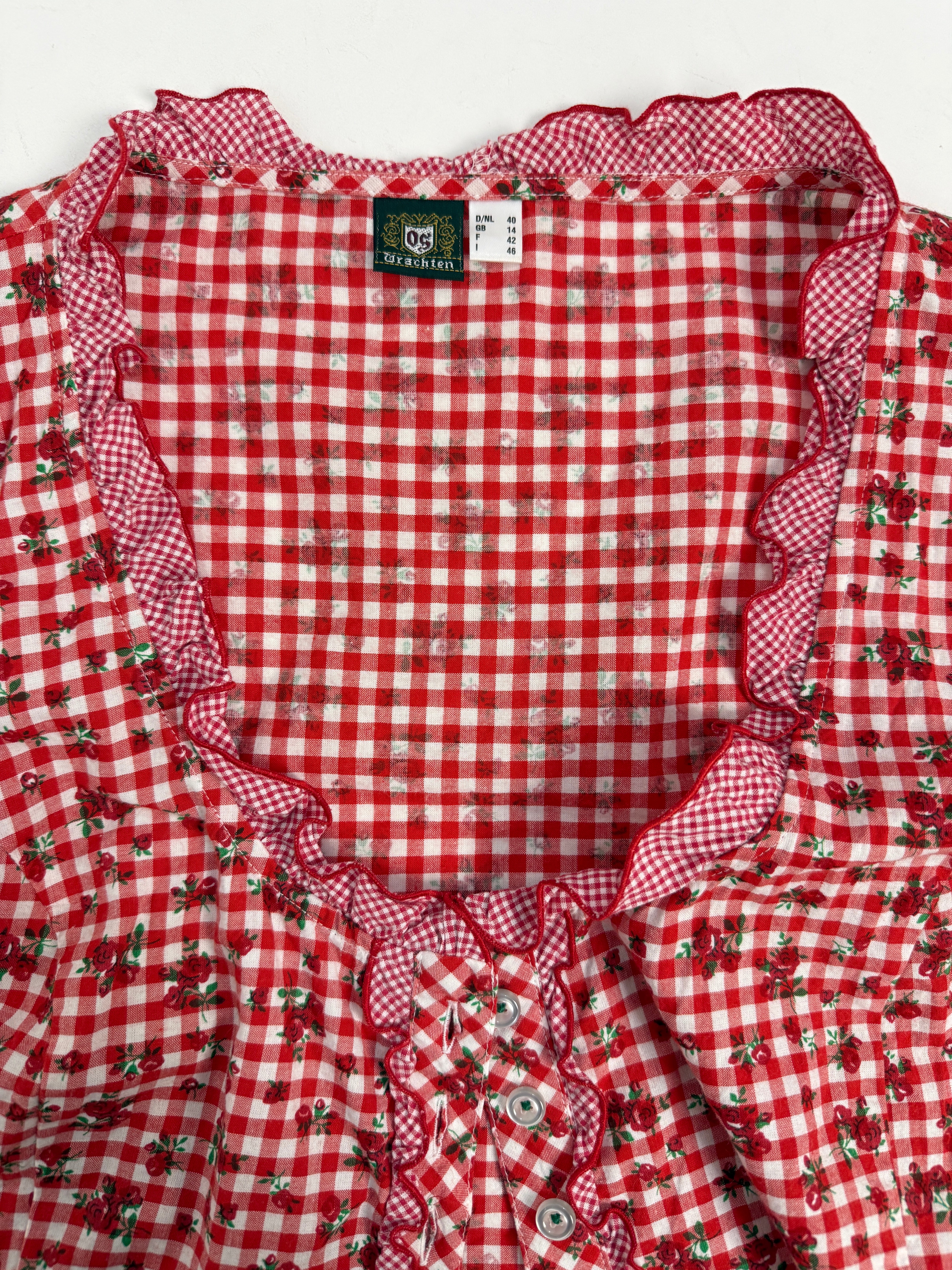 Camicia Trachten vintage a quadri