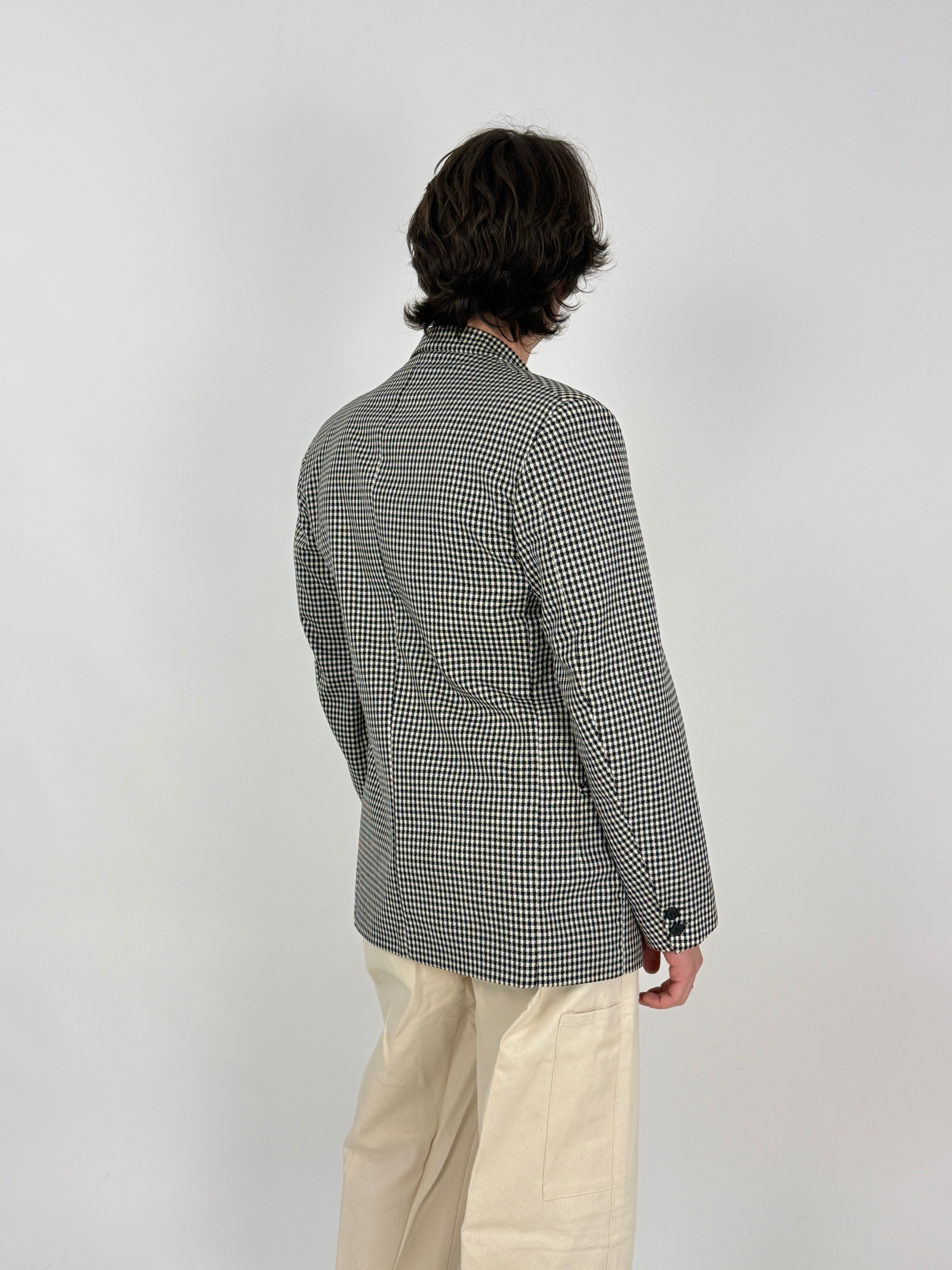Giacca anni '70 in fresco lana pied de poule