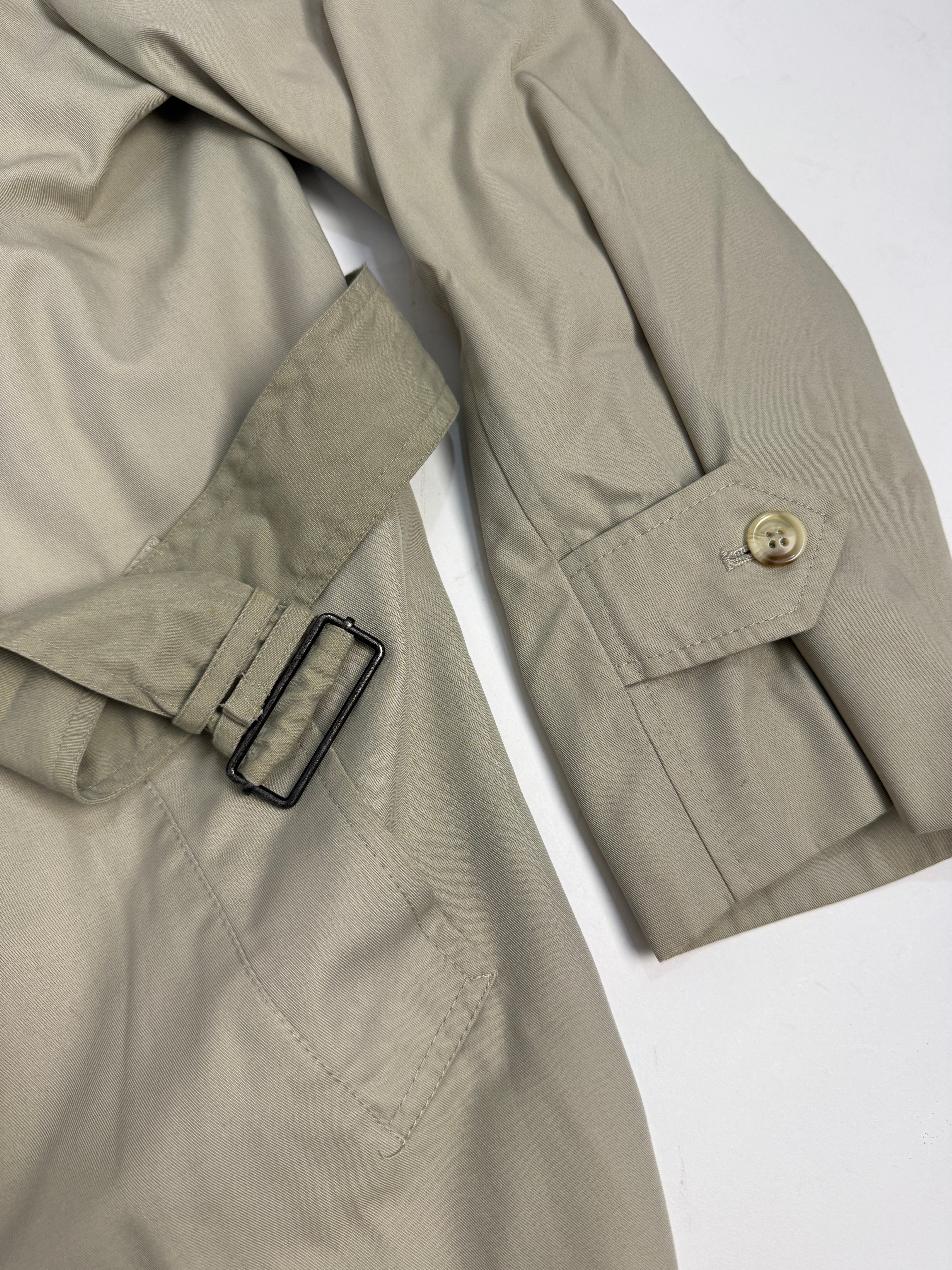 Trench vintage Uomo con fodera tartan