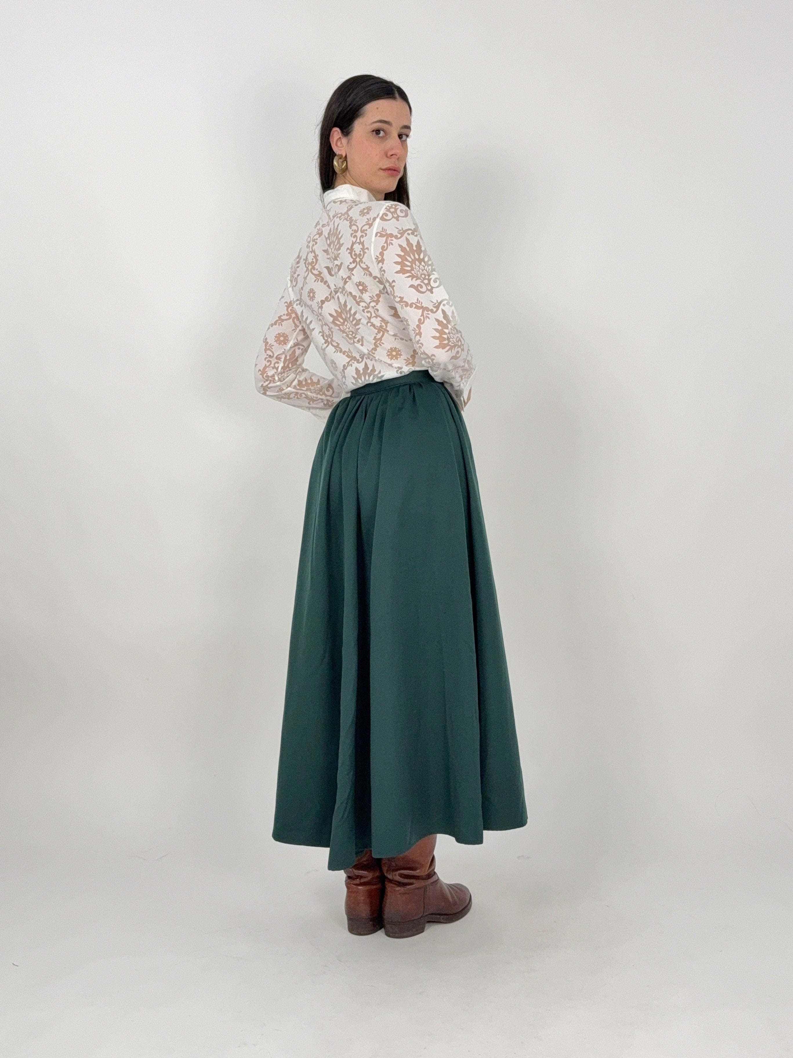 Gonna lunga a ruota vintage