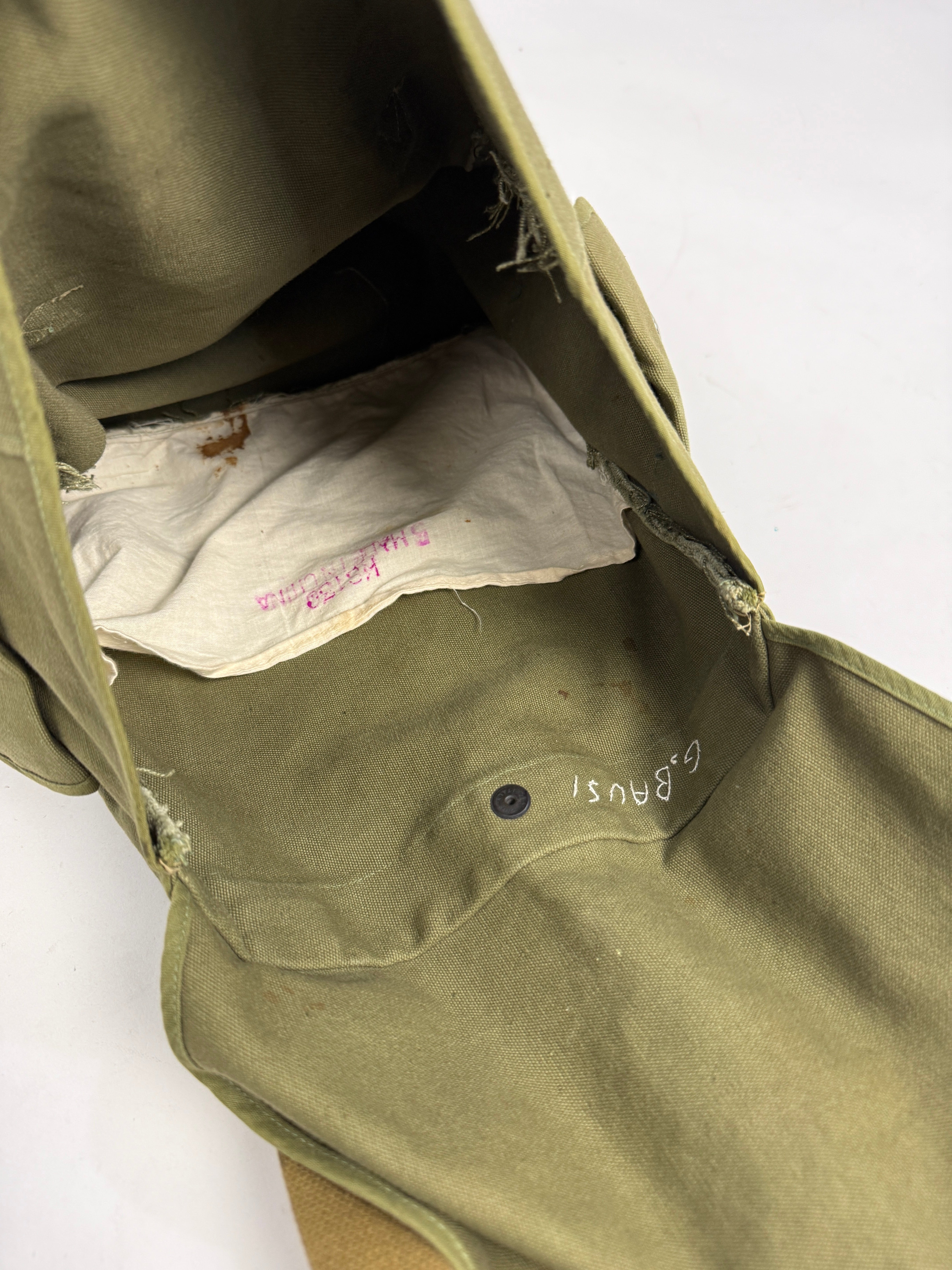 Borsa Militare in canvas verde oliva