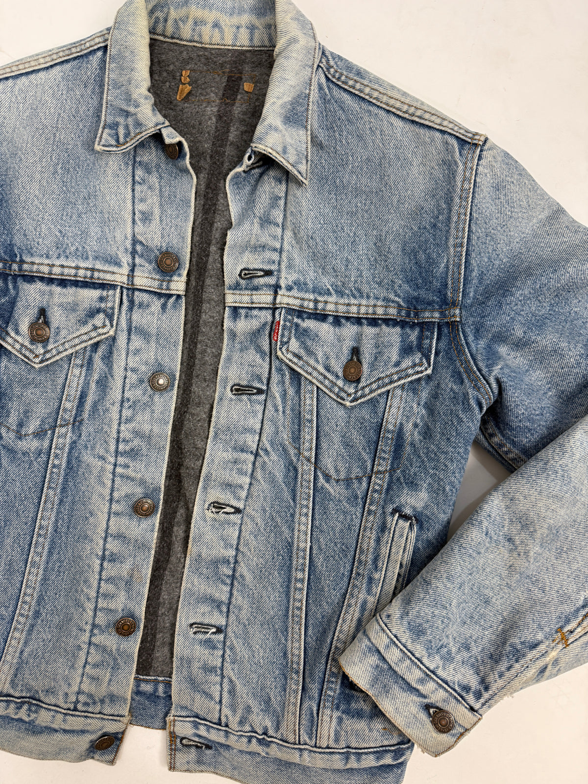 Giacca Denim Levi's 70506 Blanket Lined Anni '70 '80 Made in USA - Taglia L