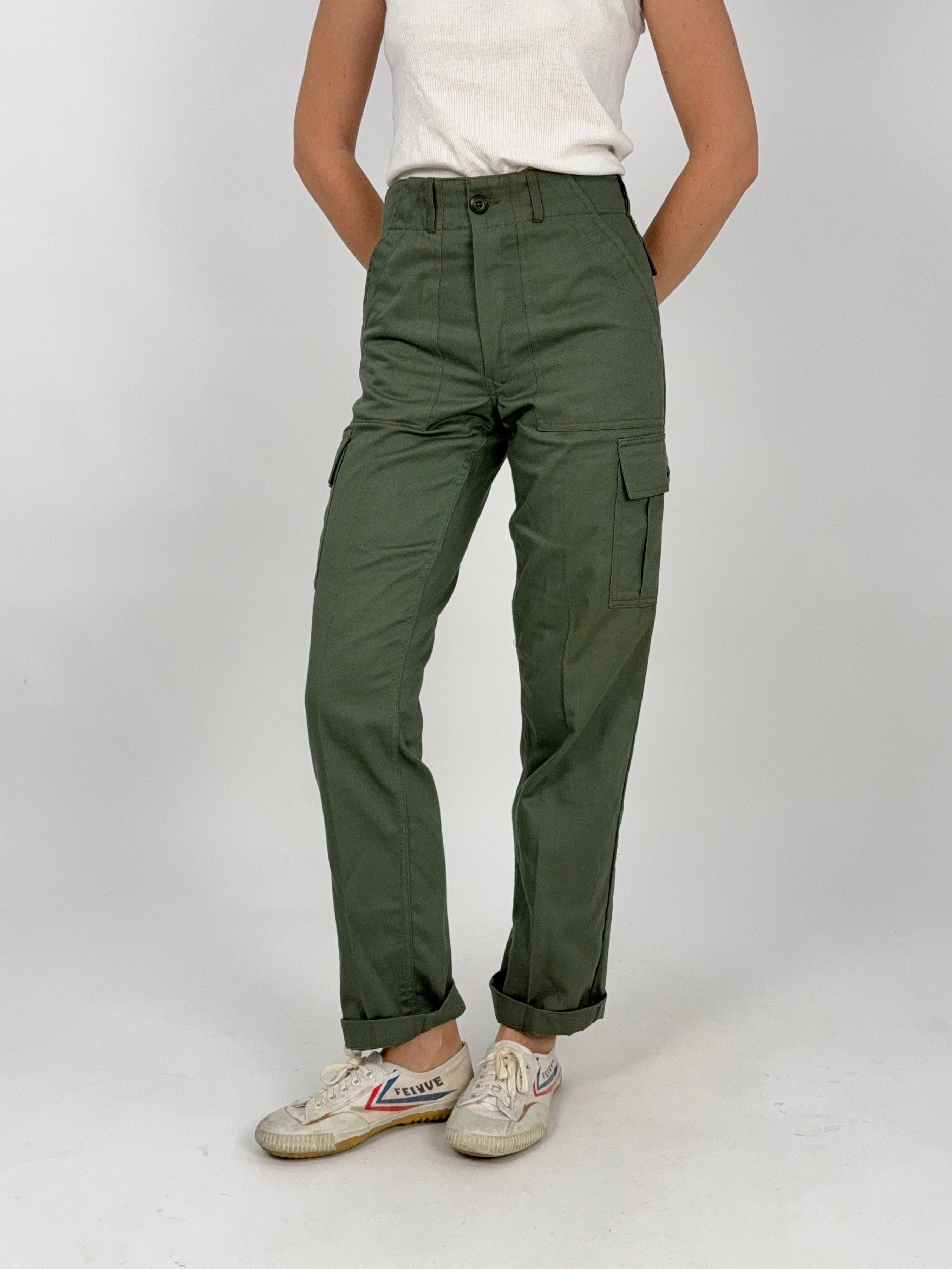 pantaloni marine corsp verdi vintage