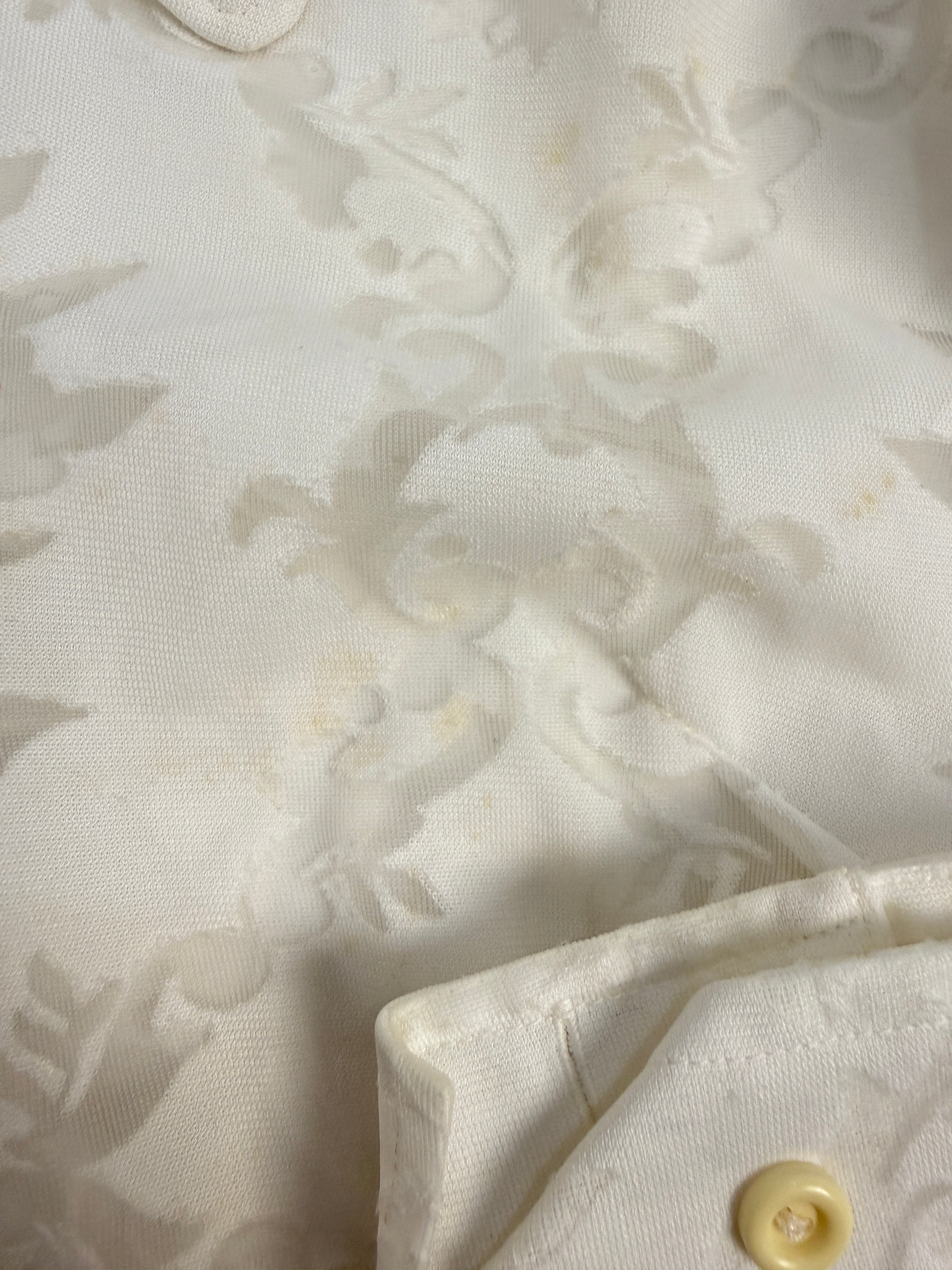 Camicia anni '70 - bianco jacquard