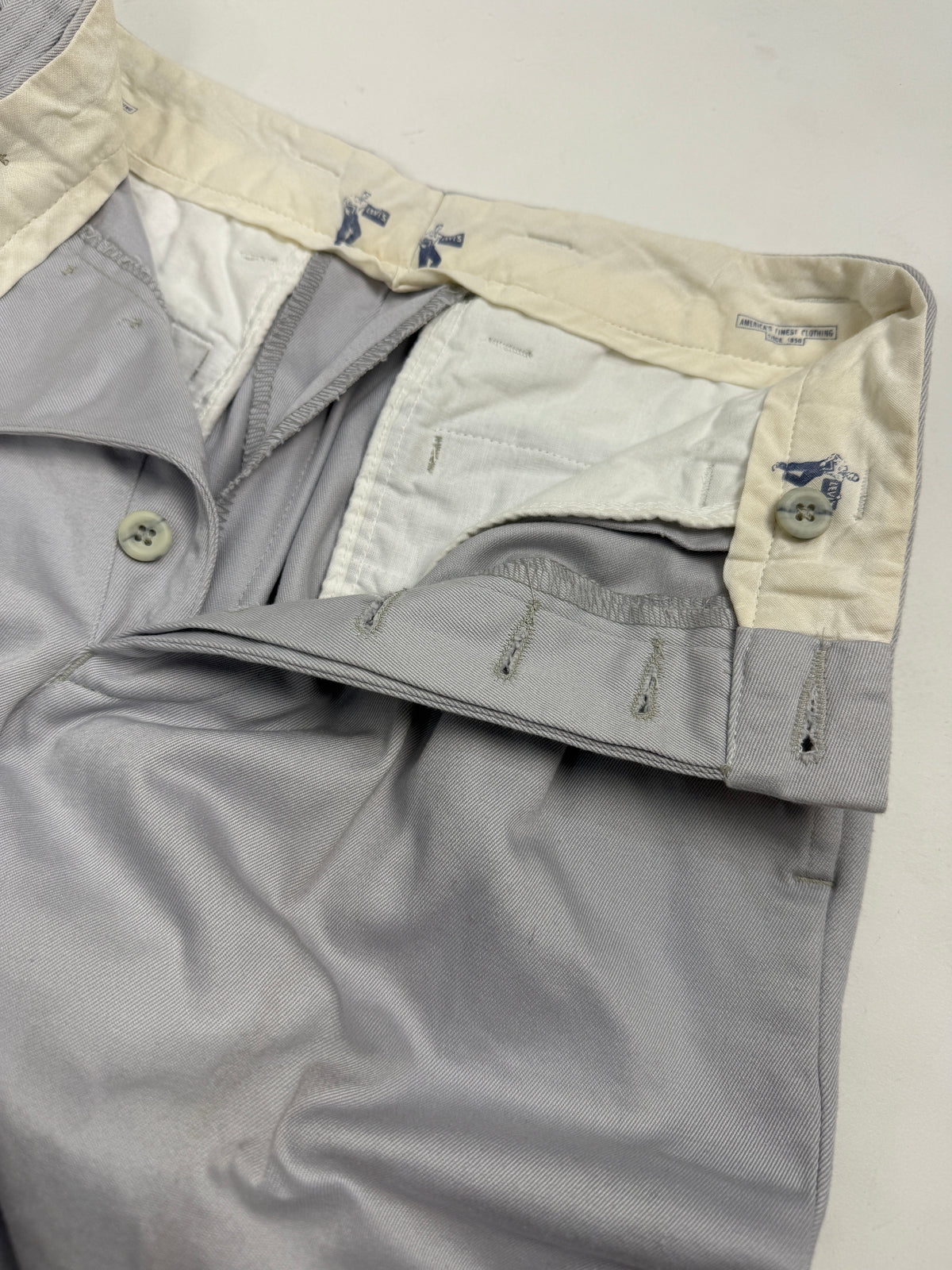 Pantaloni Chino Levi's Vintage Original Slack con Pinces - Taglia 42