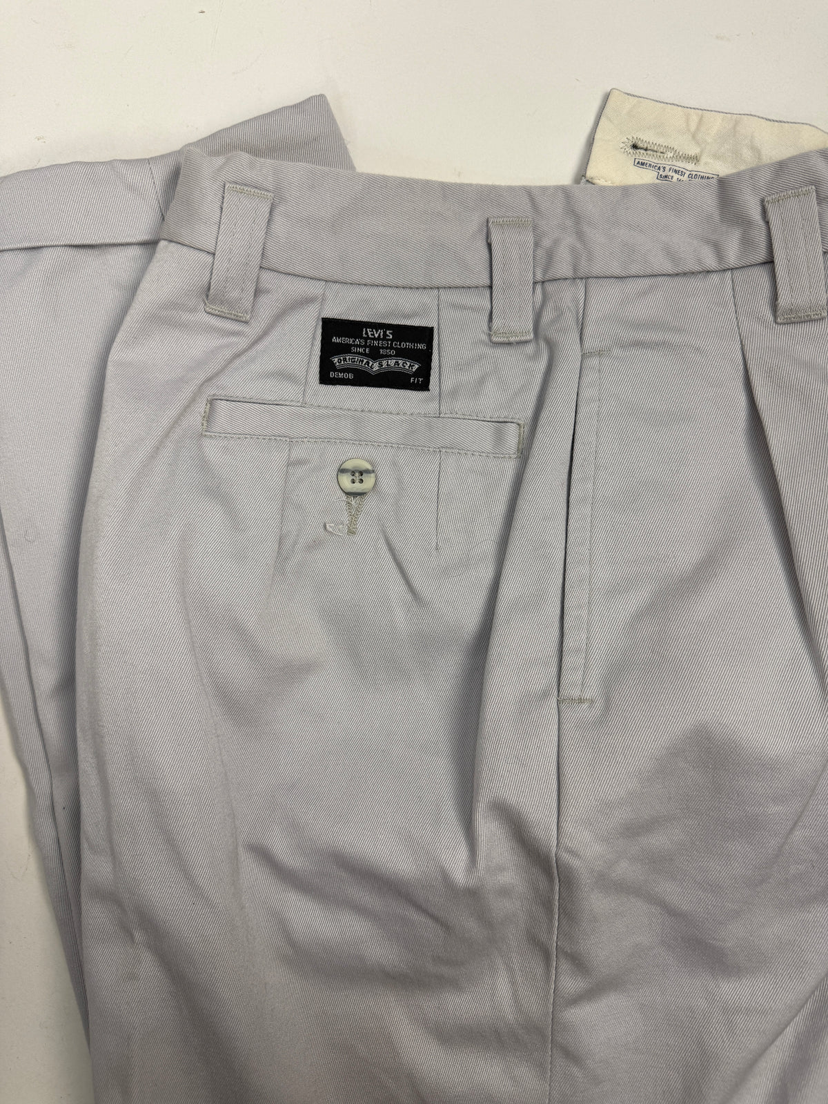 Pantaloni Chino Levi's Vintage Original Slack con Pinces - Taglia 42