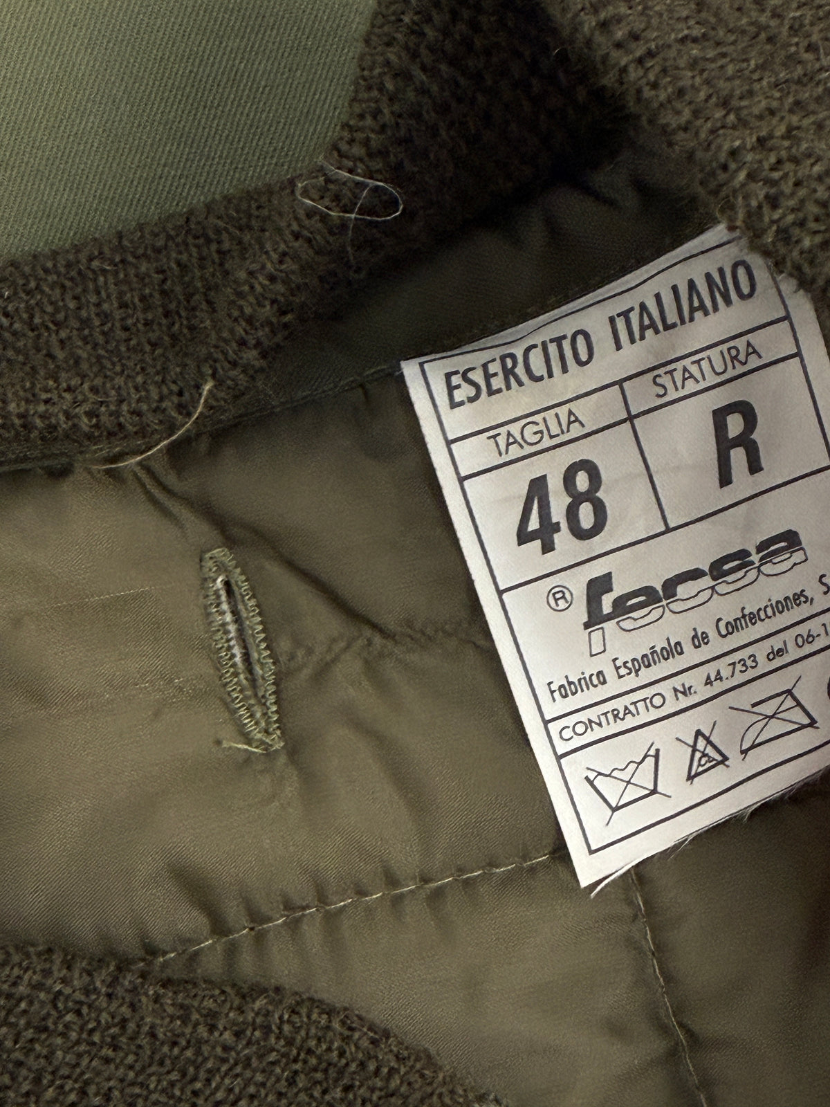 Parka Militare Esercito Italiano Anni '90 Verde Oliva con Imbottitura Staccabile - Taglia M
