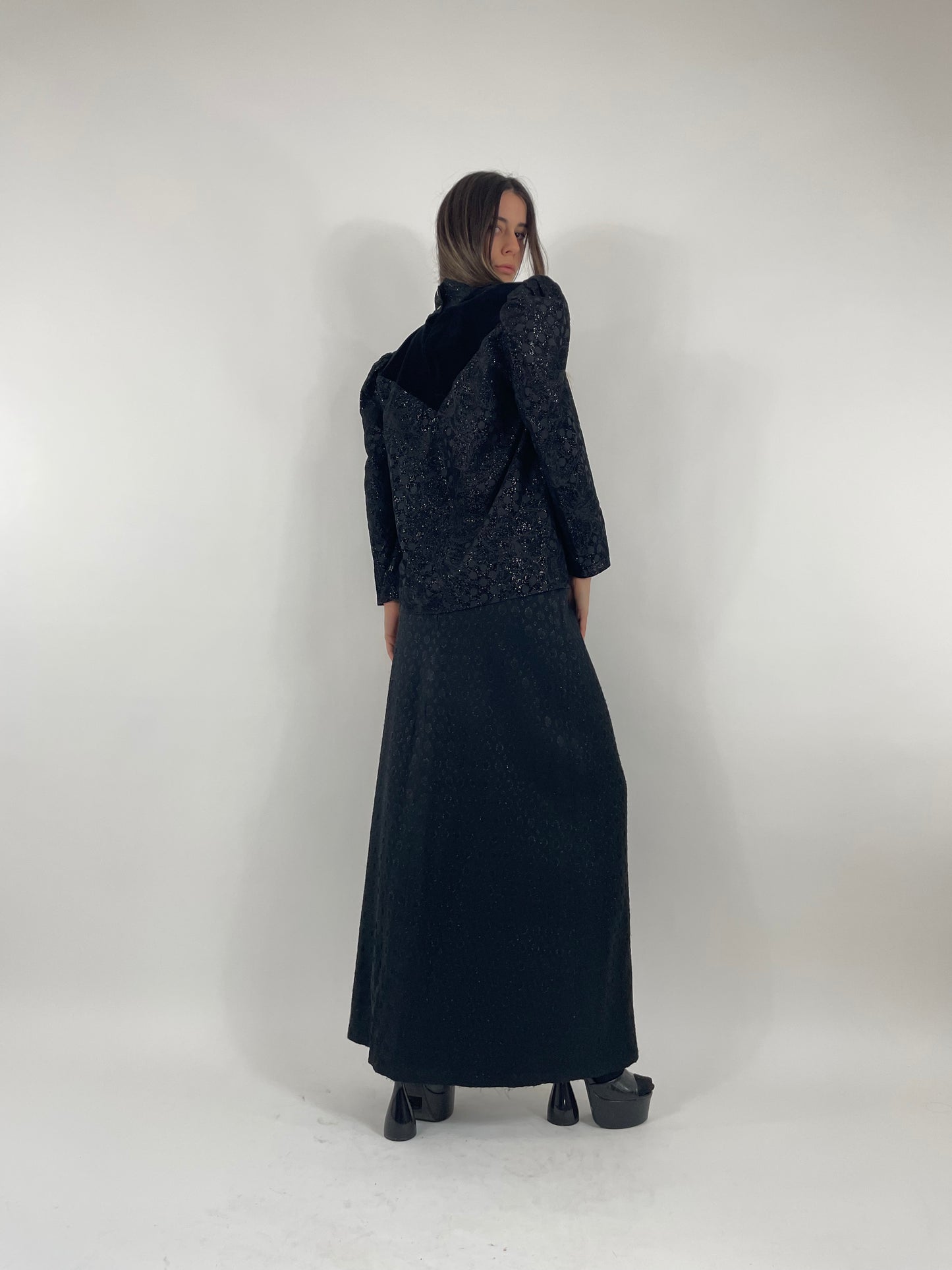 Completo in velluto anni '80