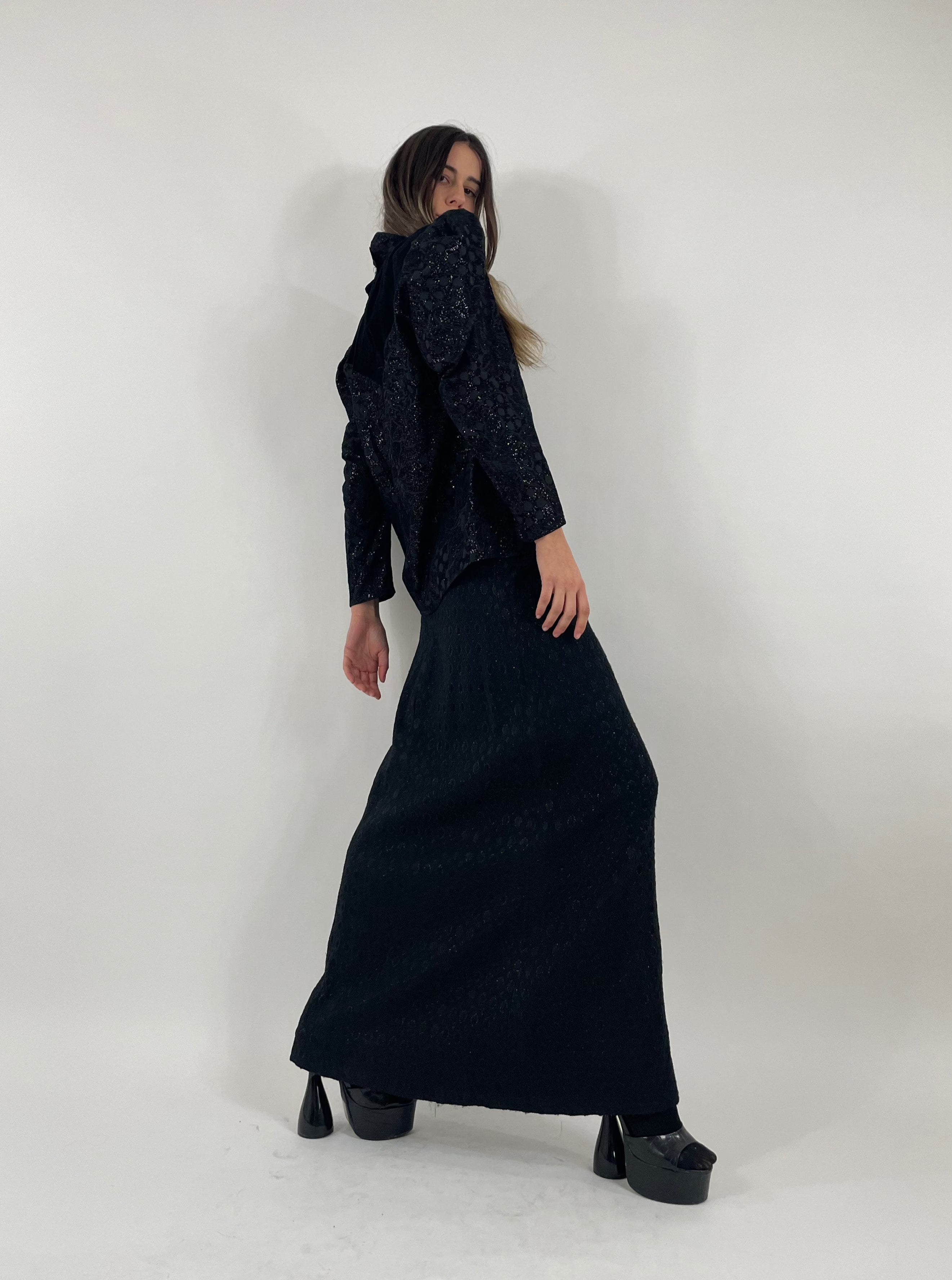 Completo in velluto anni '80