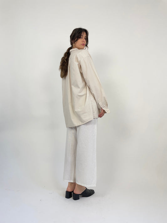 Camicia Trachten in cotone e ricami