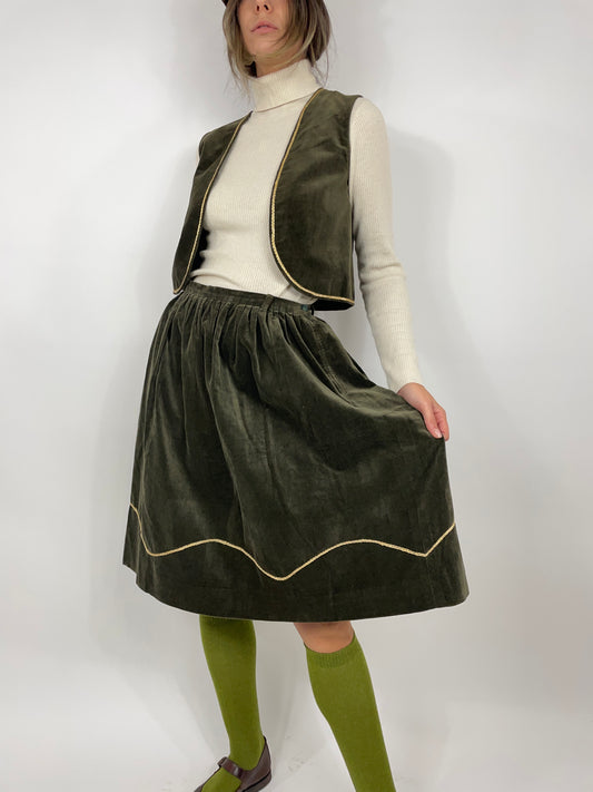 Completo anni '70 in velluto