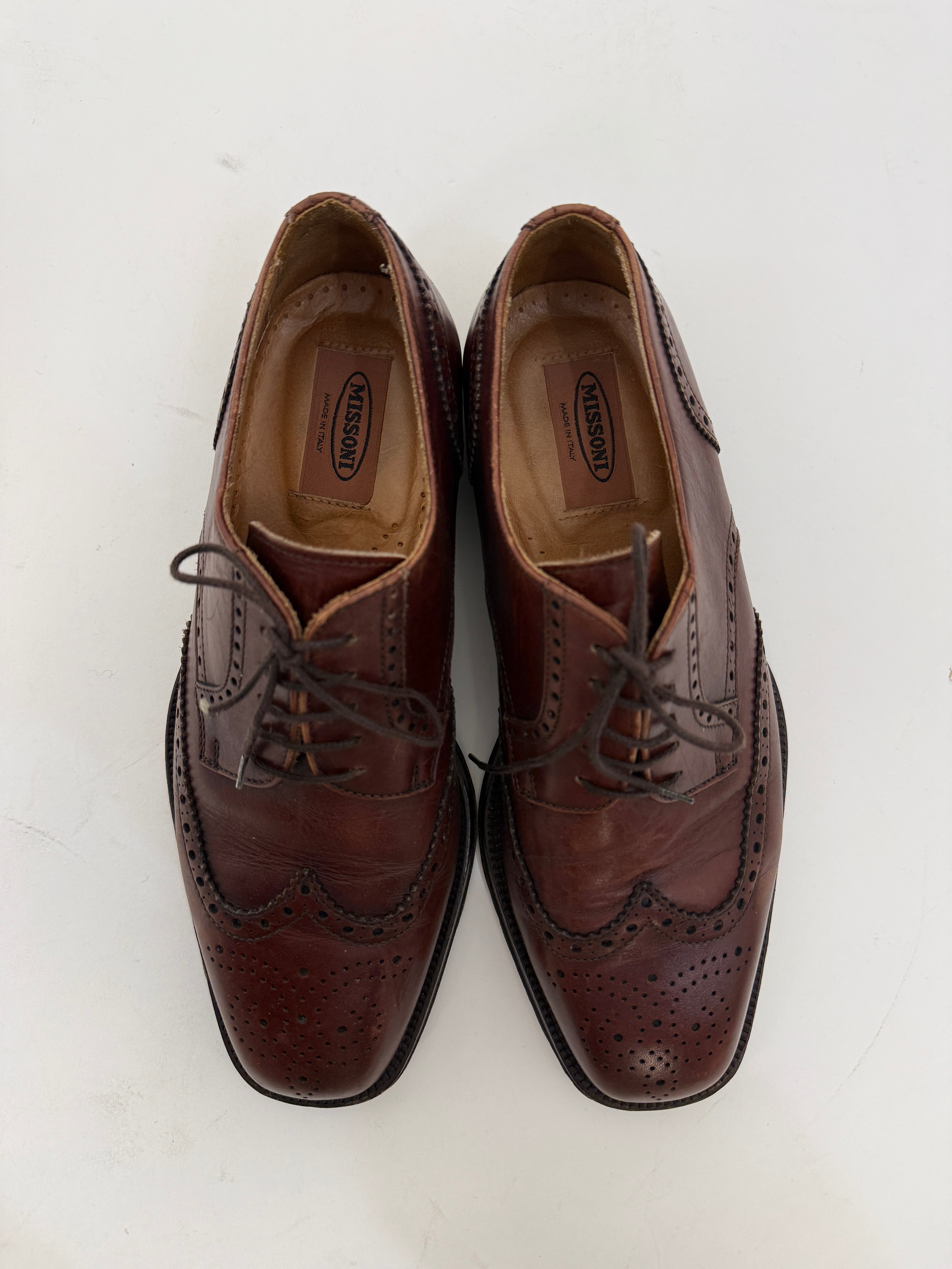 Scarpe Stringate Missoni Uomo Marroni Brogue - Numero 41.5