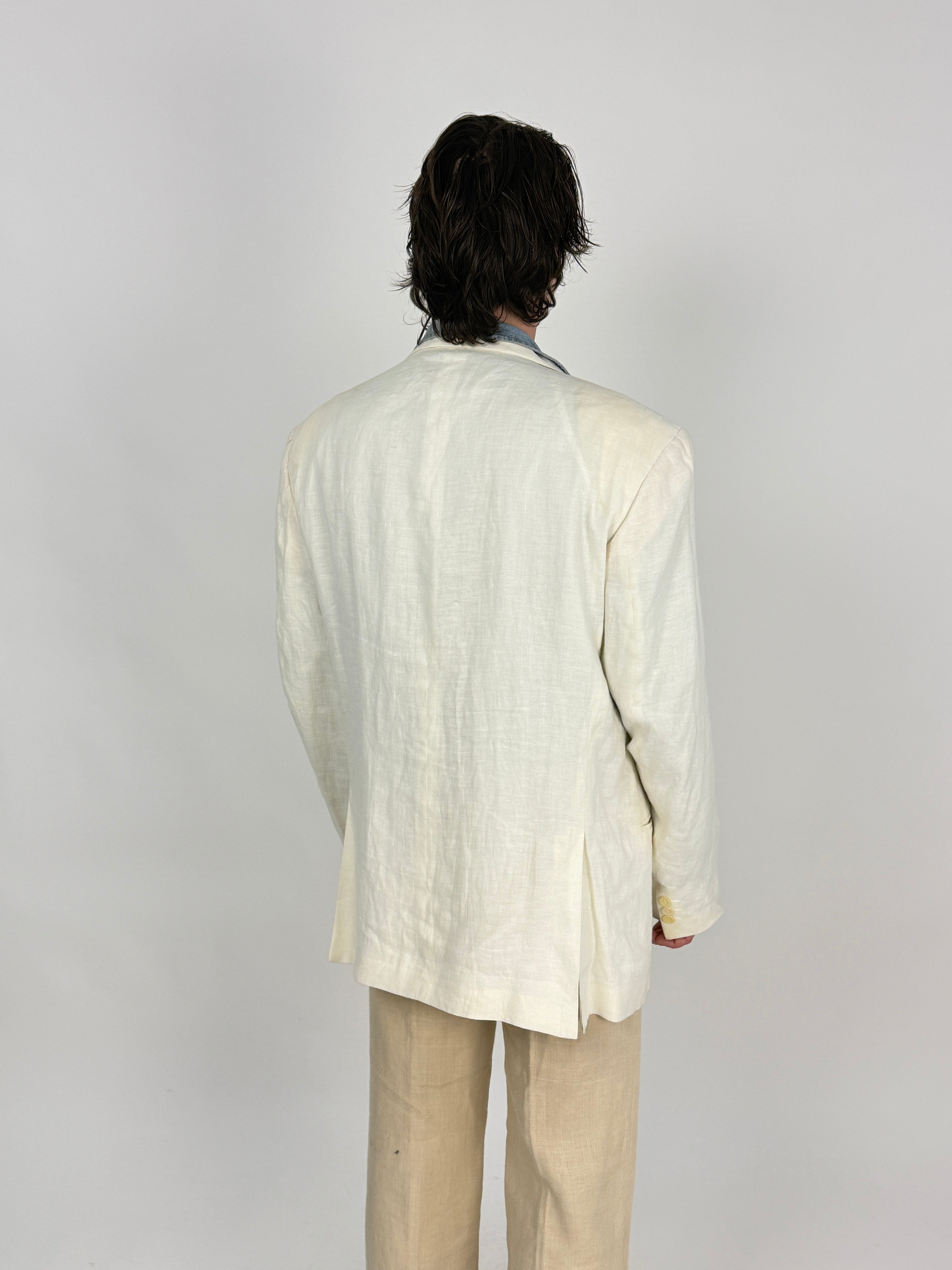Blazer in Puro Lino anni '80 - Taglia 52/54