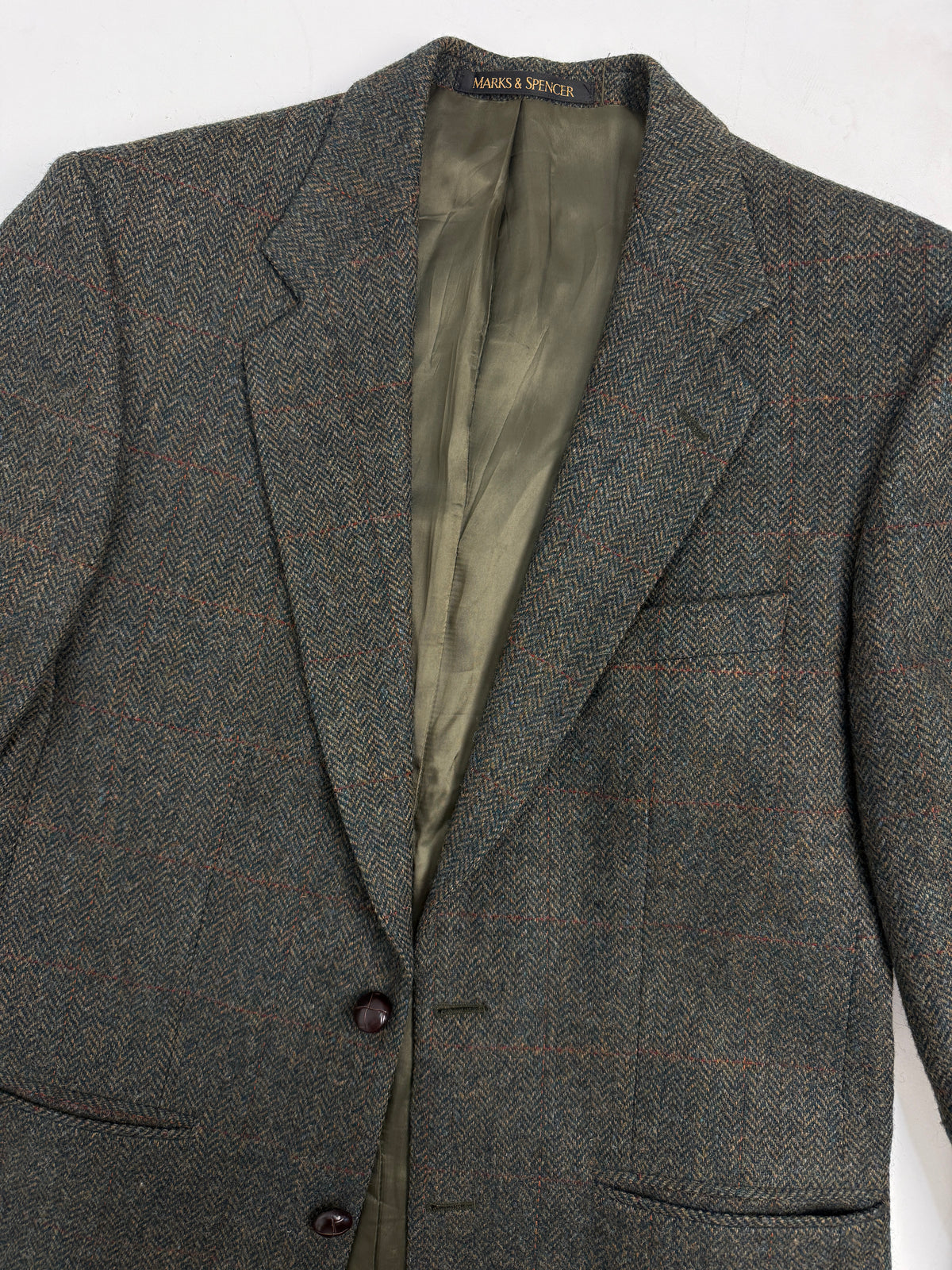 Giacca Marks & Spencer in lana vintage vista da dietro