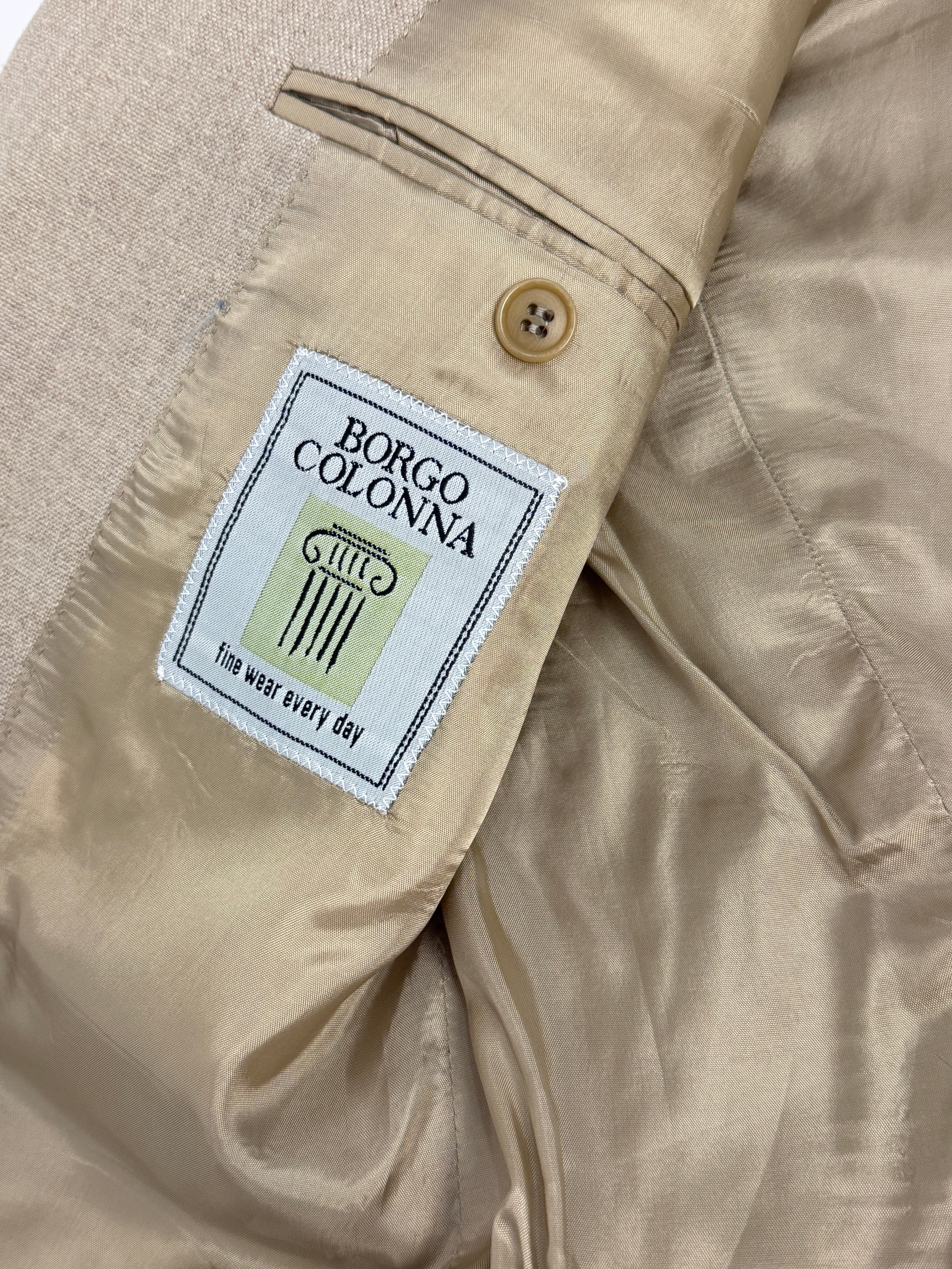 Giacca in Lino Beige Vintage - Taglia 48